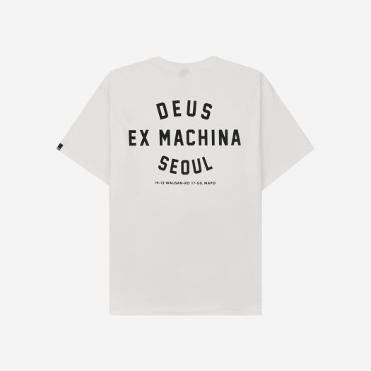 데우스 엑스 마키나 서울 컬리지 티셔츠 화이트