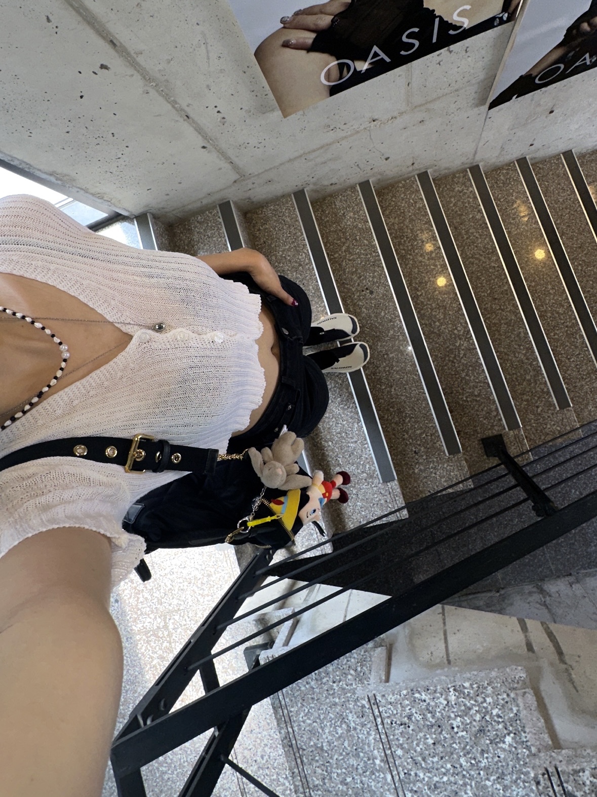 Salomon RX Slide 3.0 Bleached Sand 착용 스타일 - 1