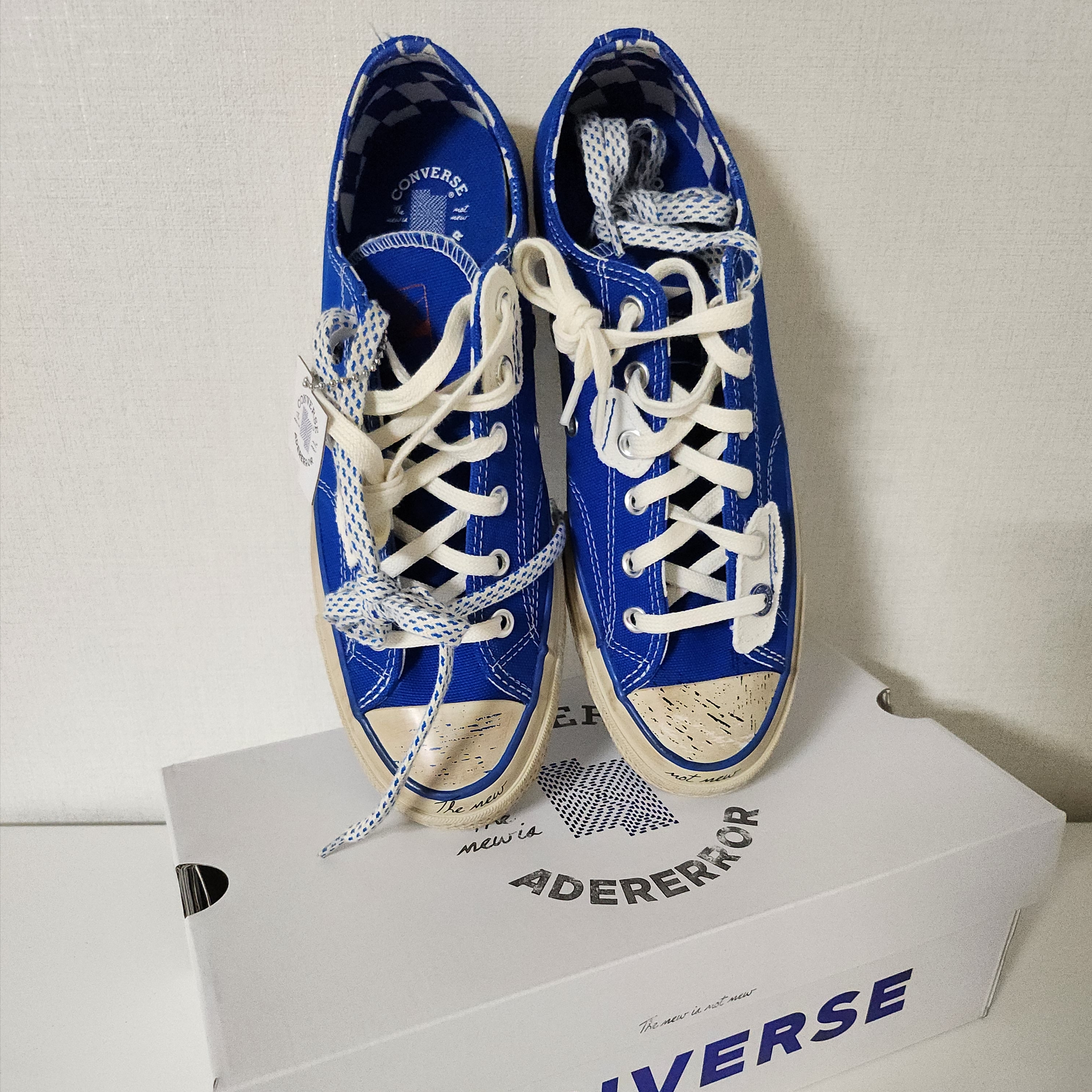 Converse x Ader Error Chuck 70 Ox Imperial Blue 착용 스타일 - 2