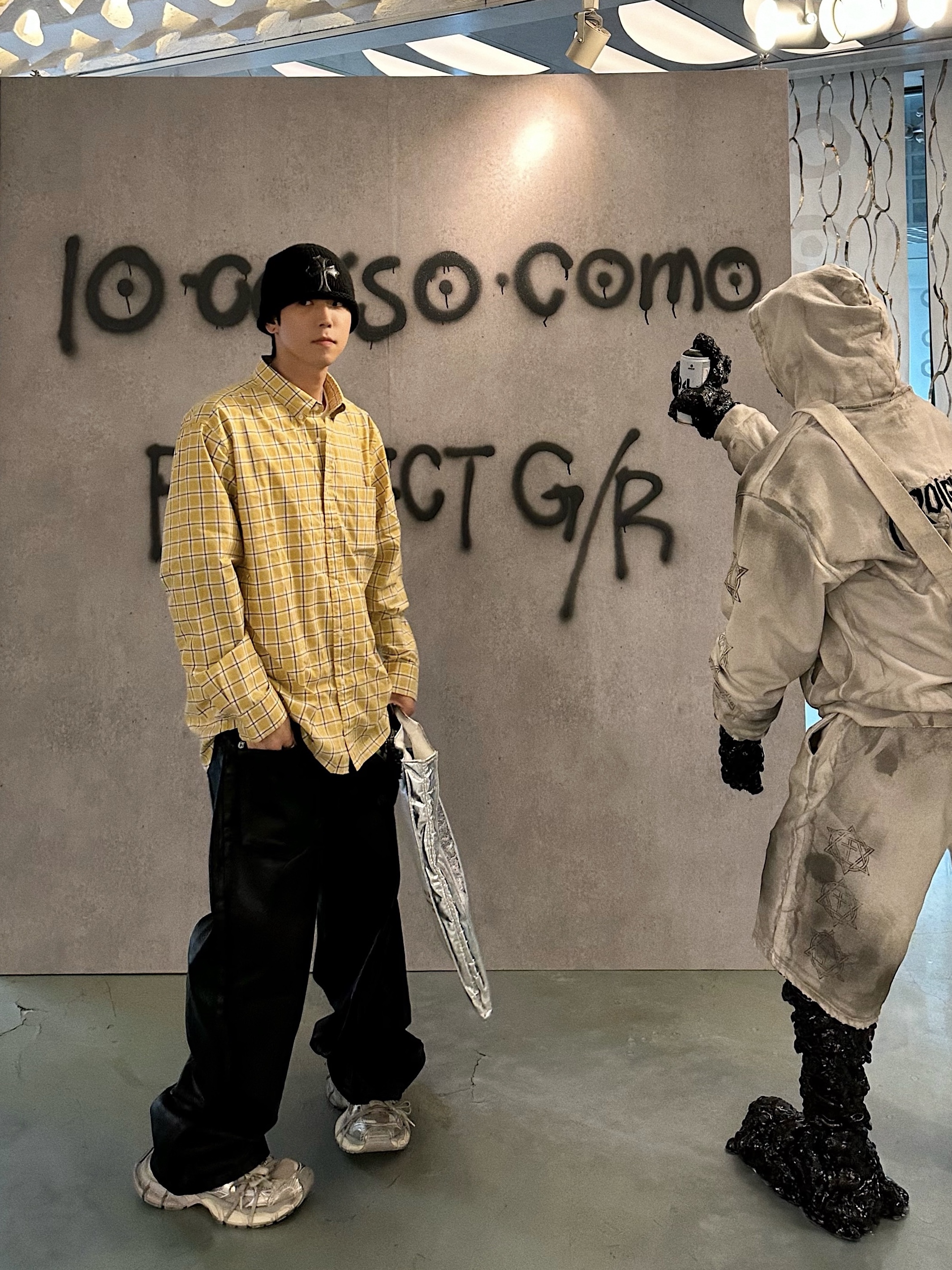 Project G/R Furious Logo Applique Zip Hoodie Grey - 10 Corso Como Exclusive, Project G/R Furious Logo Applique Shorts Grey - 10 Corso Como Exclusive ์ฐฉ์ฉ ์คํ์ผ - 1