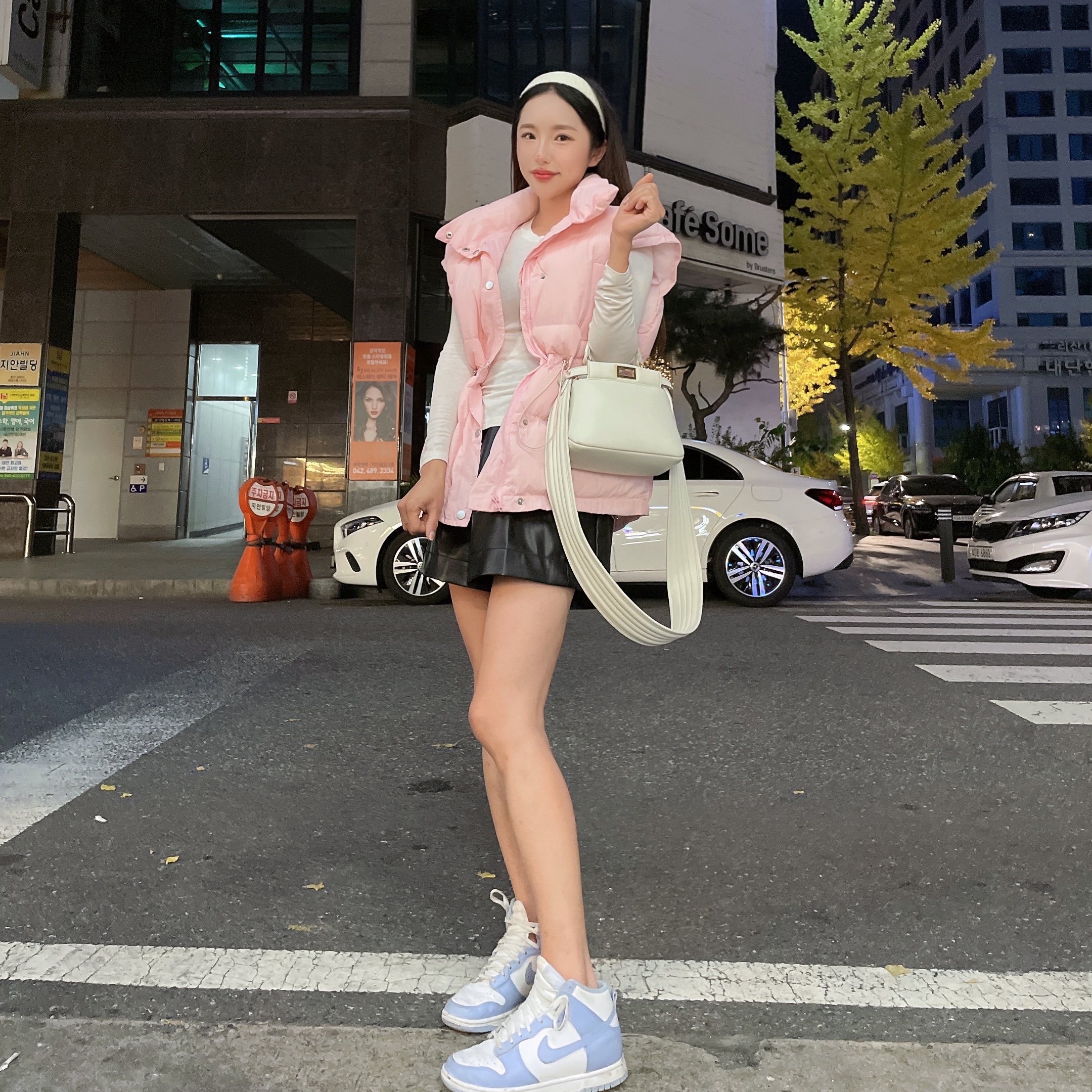 (W) Nike Dunk High Aluminum 착용 스타일