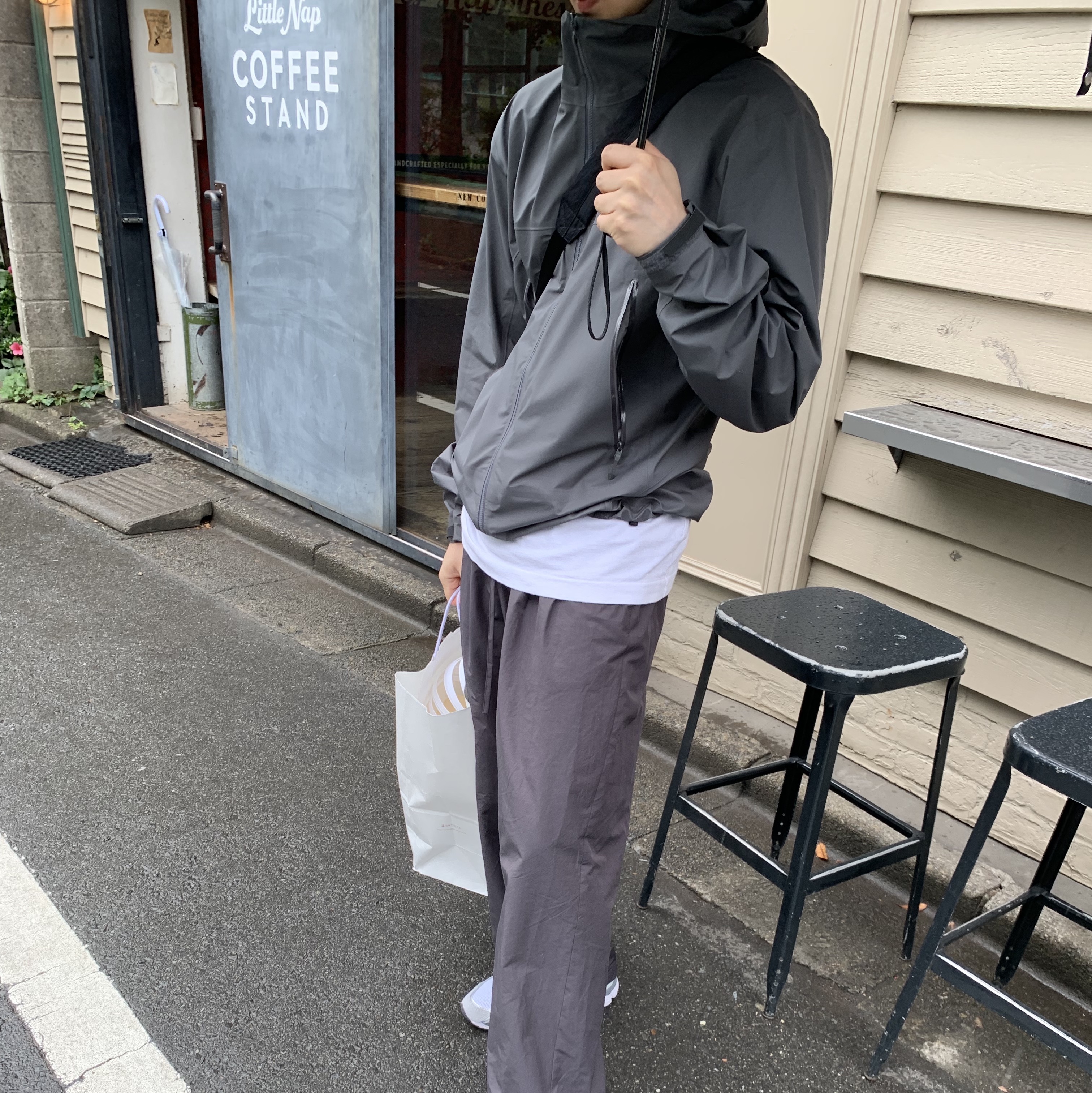 Arc'teryx Beta Jacket Cloud 착용 스타일