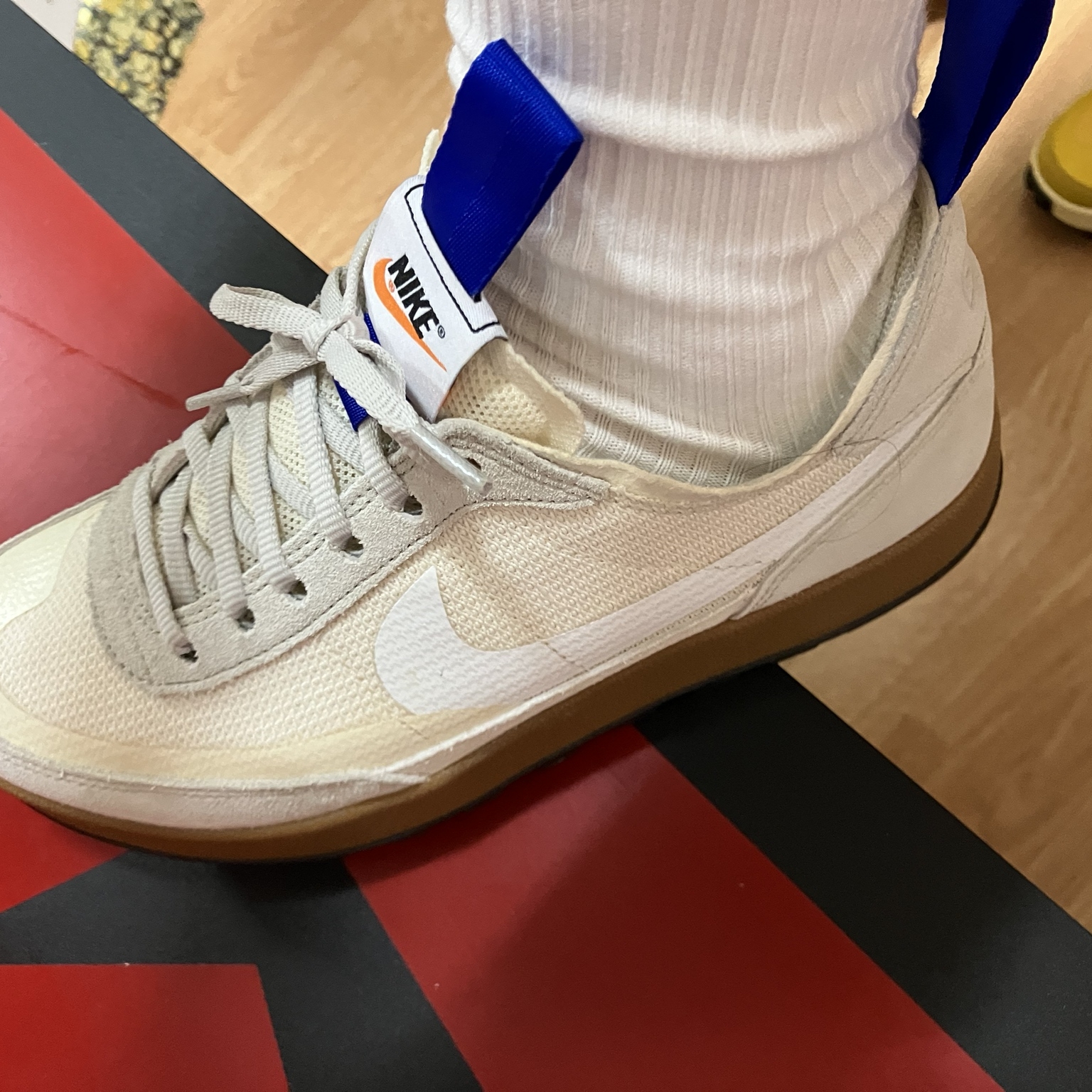 Nike x Tom Sachs General Purpose Shoe Light Cream 착용 스타일