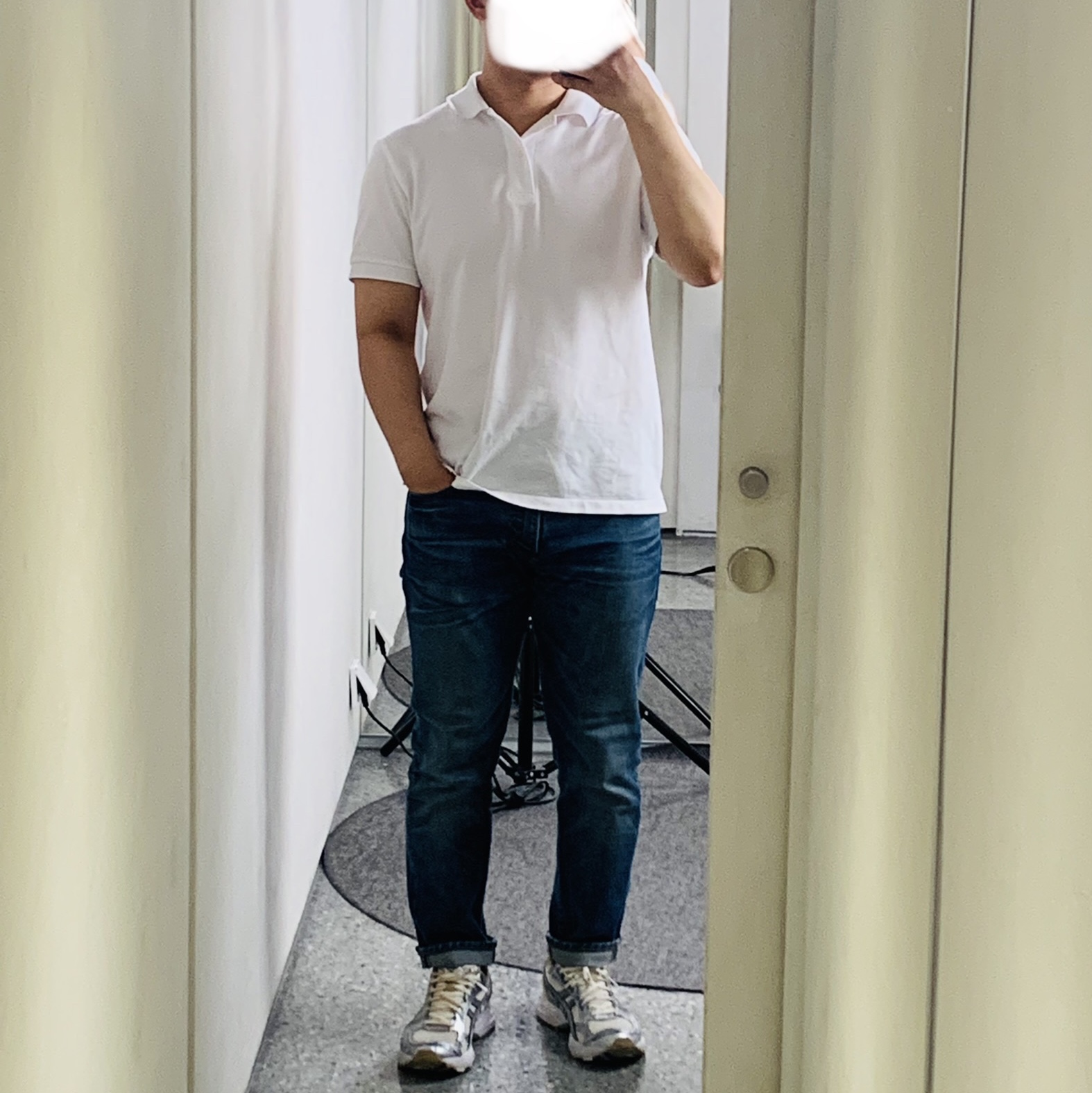 Asics Gel-Kayano 14 Cream Pure Silver 착용 스타일