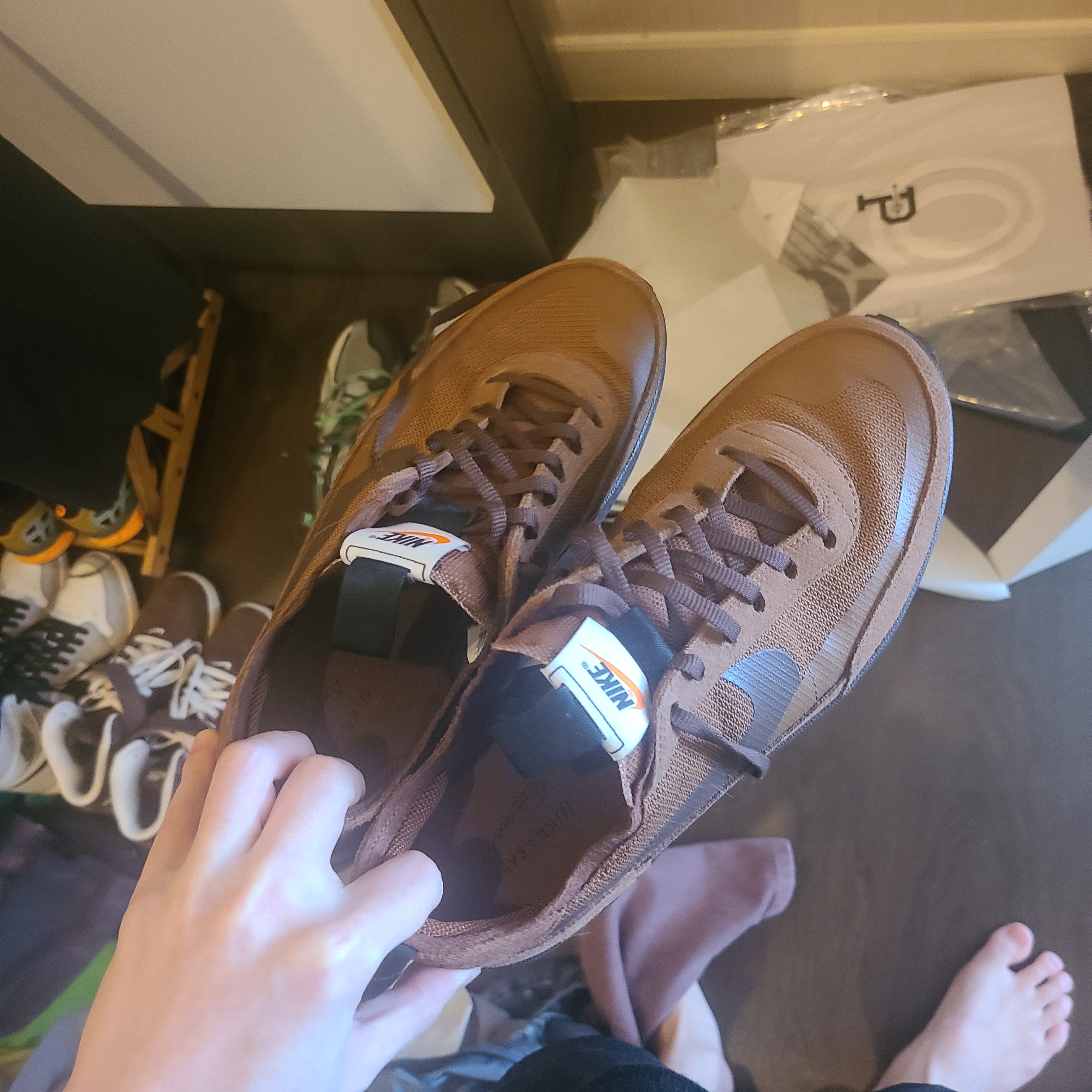 Nike x Tom Sachs General Purpose Shoe Brown 착용 스타일