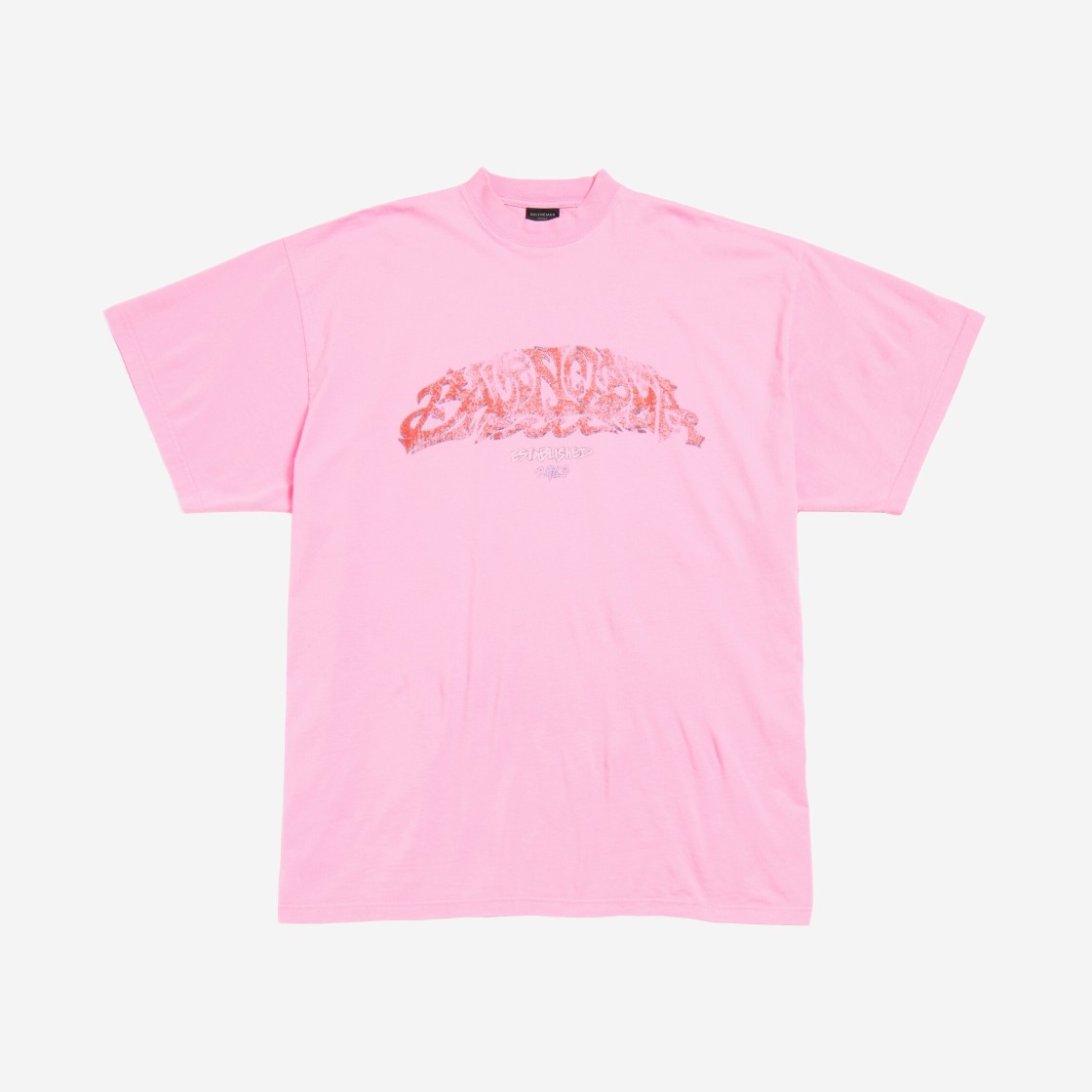 Balenciaga Offshore Oversized T-Shirt Pink 상세 이미지 1