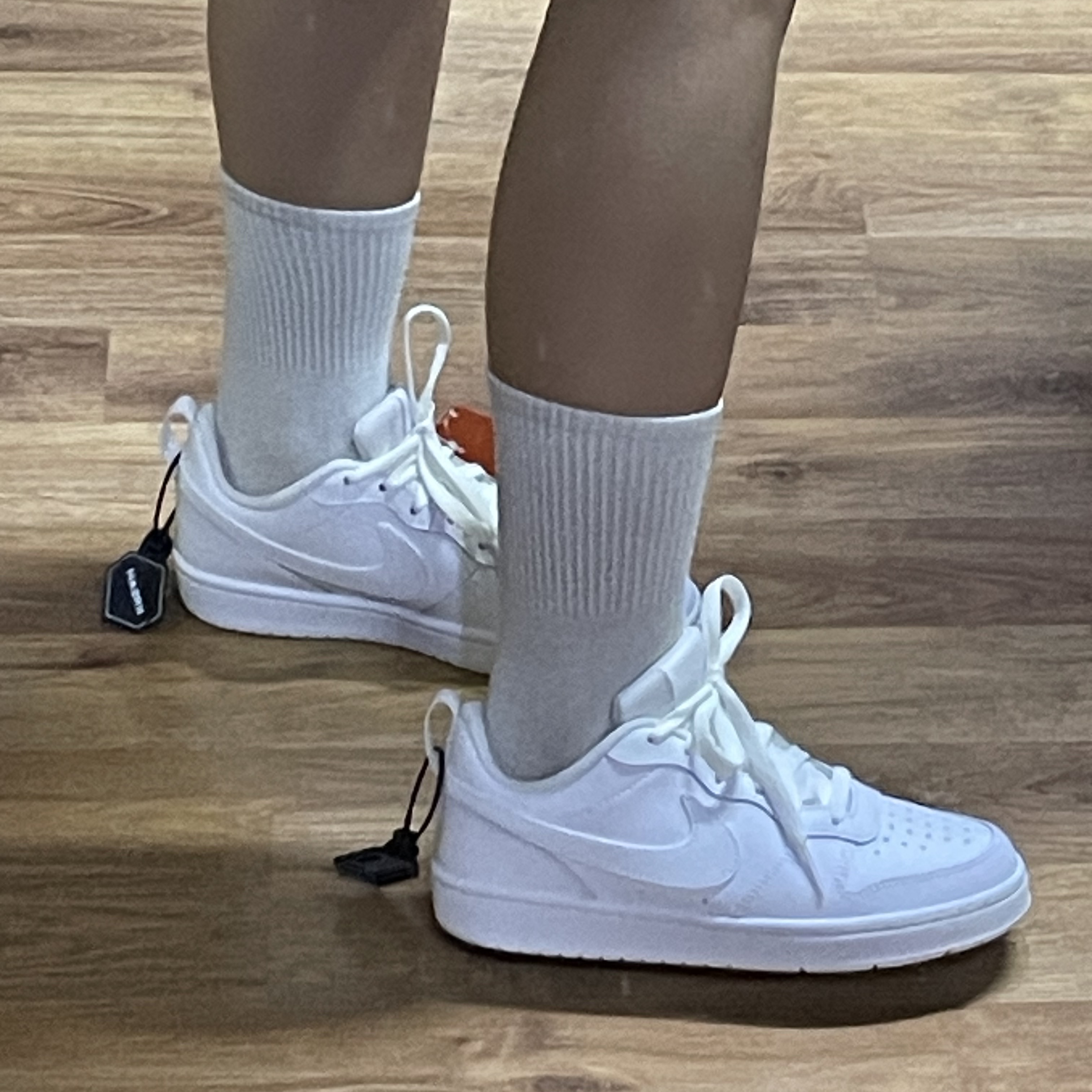 (GS) Nike Court Borough Low 2 Triple White 착용 스타일