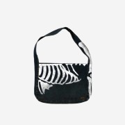 Kapital 14 oz. Denim Bone Print Book Bag Black