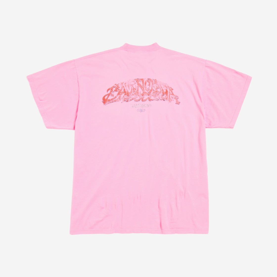 Balenciaga Offshore Oversized T-Shirt Pink 상세 이미지 2