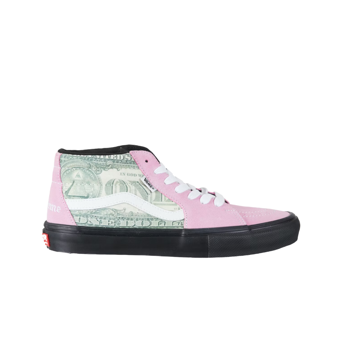 반스 x 슈프림 스케이트 그로소 미드 달러 핑크(Vans x Supreme Skate Grosso Mid Dollar Pink) - 1