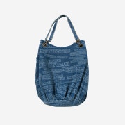 The Museum Visitor Logo Printed Totebag Washed Blue