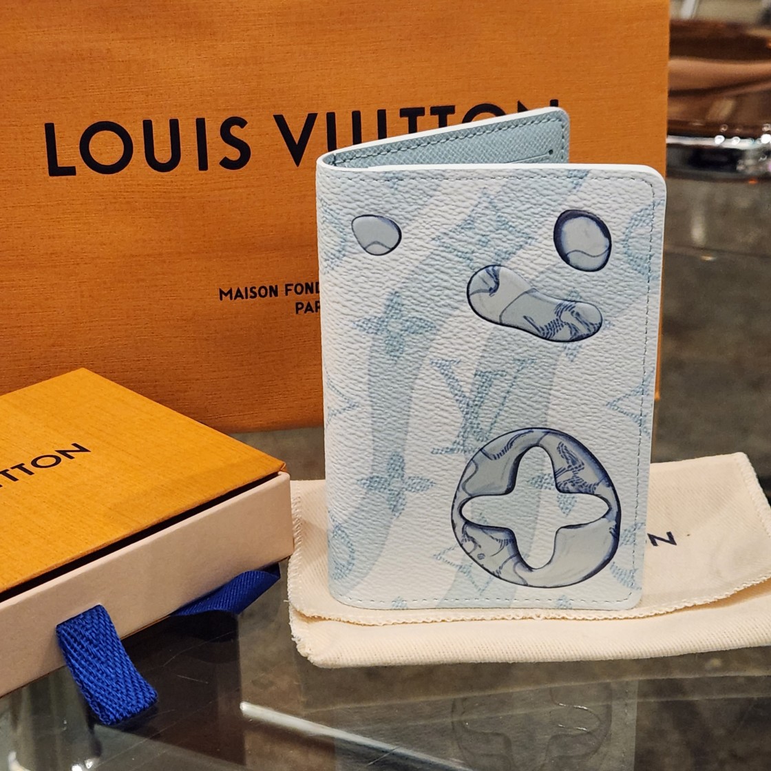 Louis Vuitton Crystal Blue Pocket Organizer ( )