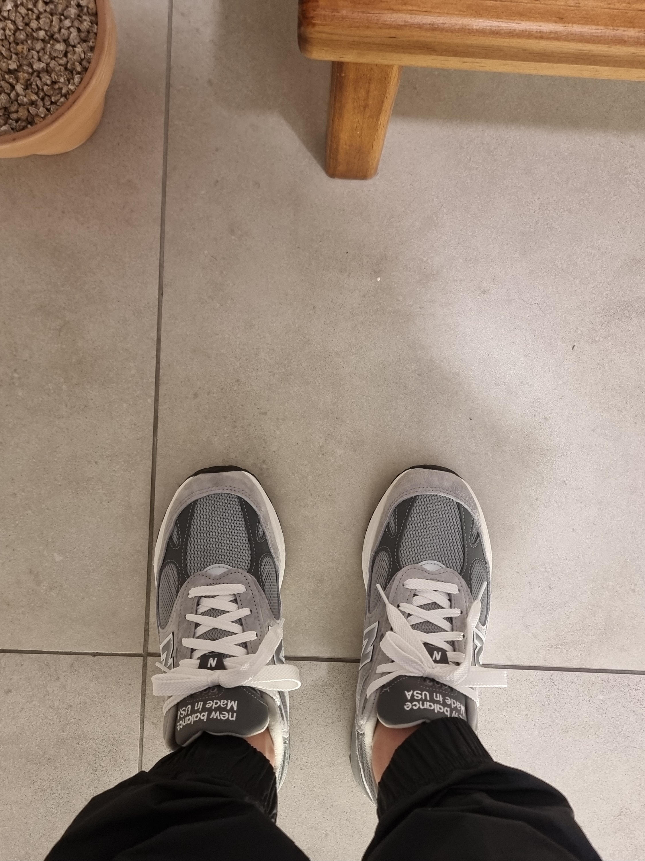 New Balance 993 Made in USA Grey - D Standard 착용 스타일