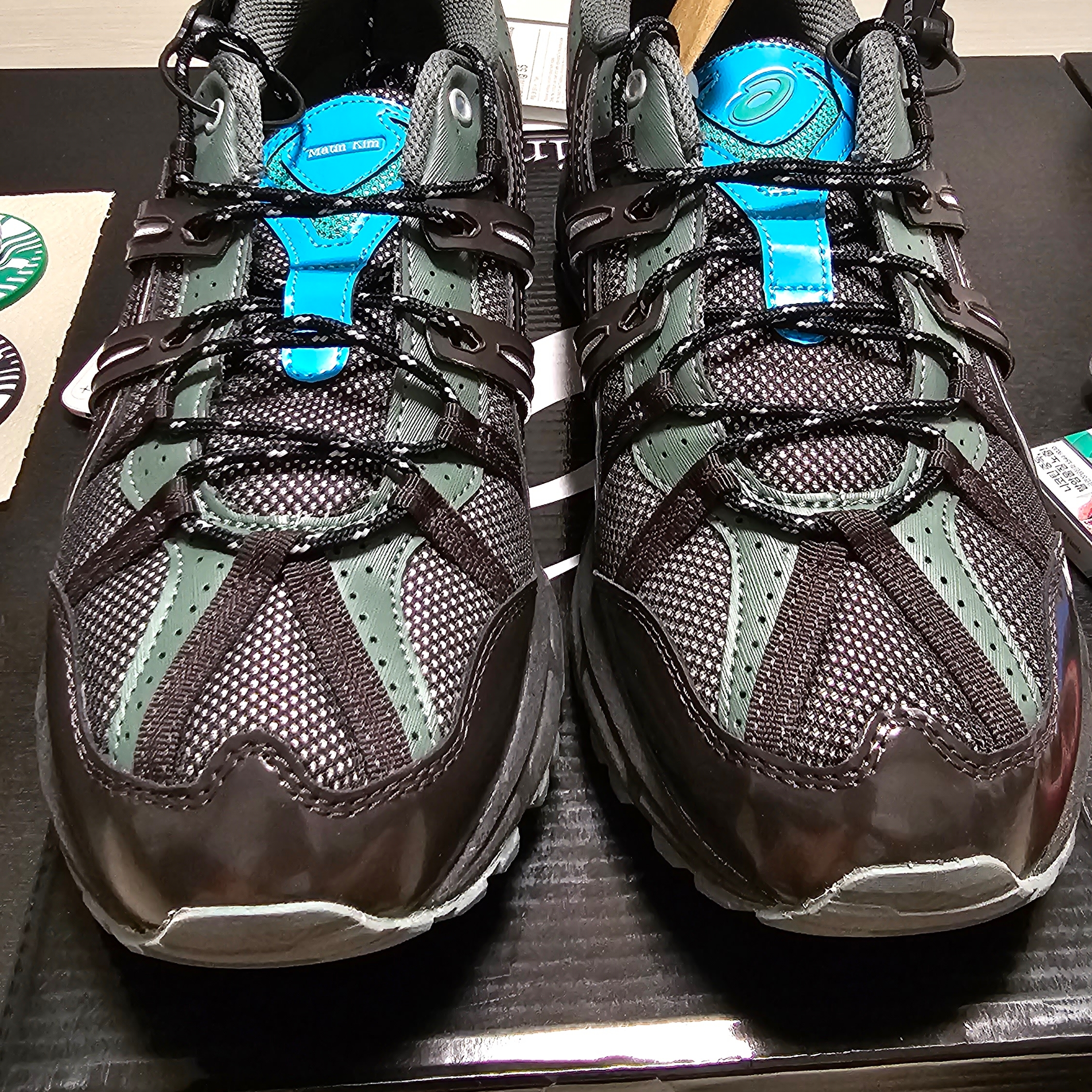 (W) Asics x Matin Kim Gel-Sonoma 15-50 Black Pure Silver 착용 스타일 - 1