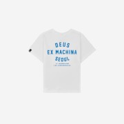 (Kids) Deus Ex Machina College Seongsu T-Shirt White Midnight Blue