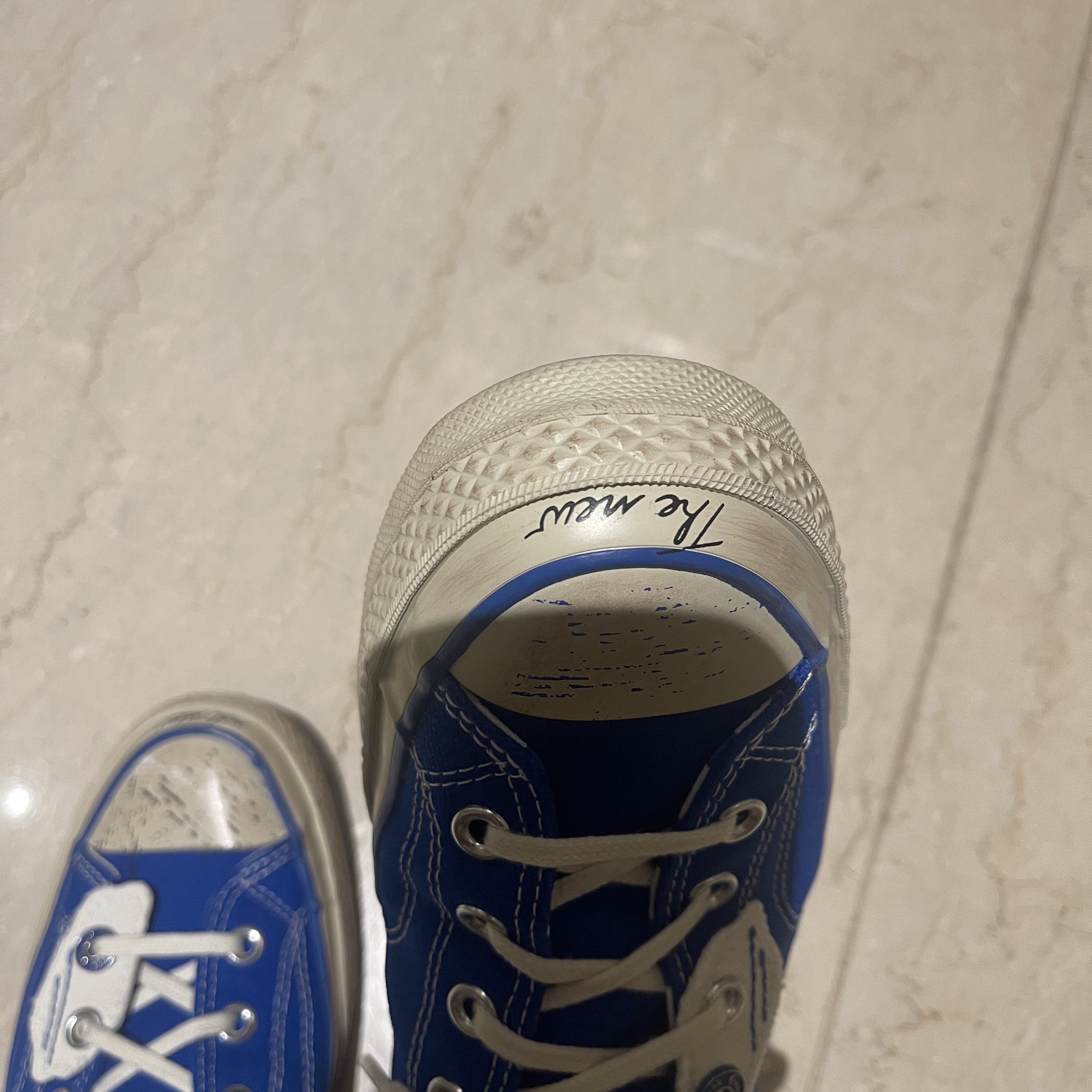 Converse x Ader Error Chuck 70 Ox Imperial Blue 착용 스타일 - 2