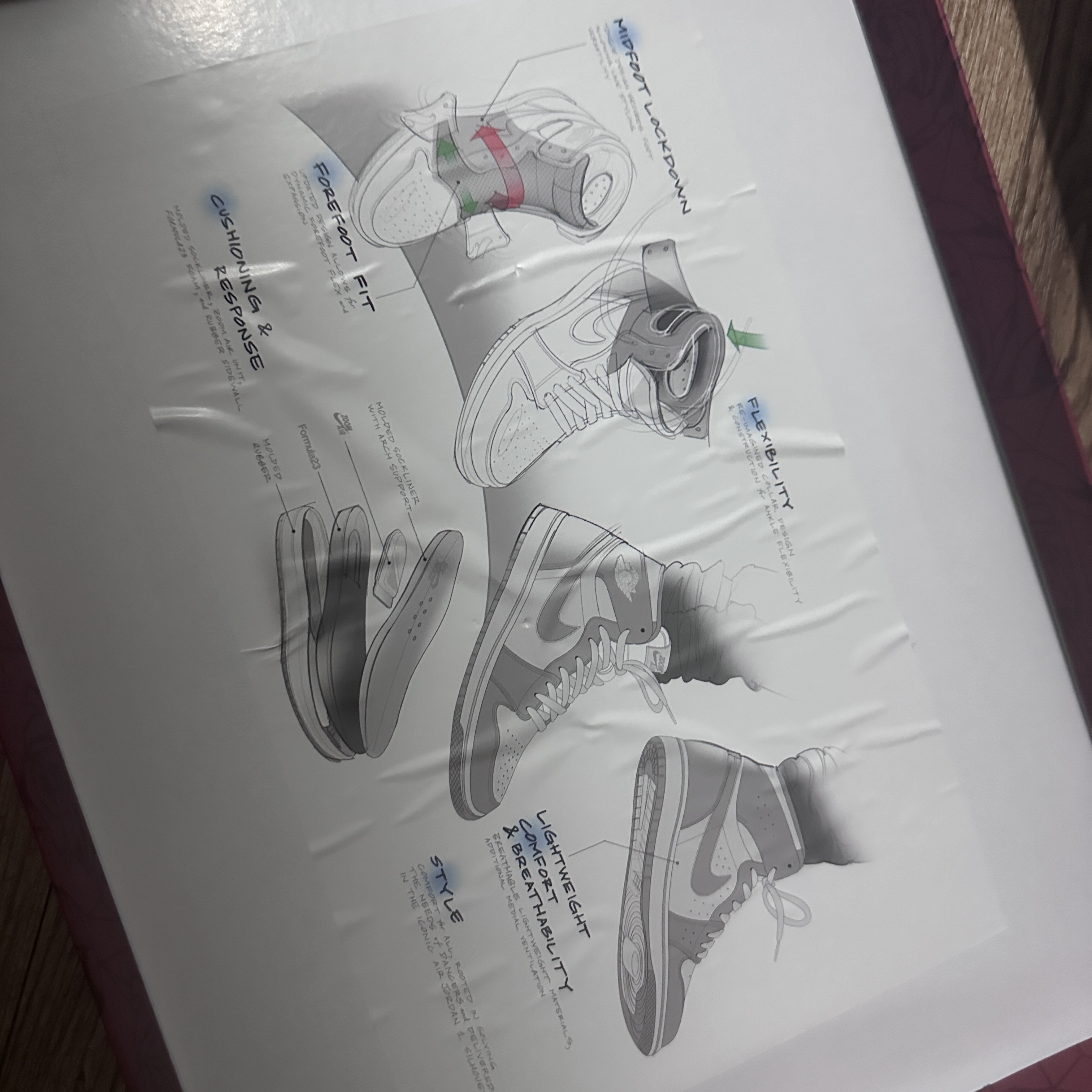 (W) Jordan 1 x Teyana Taylor Zoom CMFT 2 Gym Red 착용 스타일 - 3