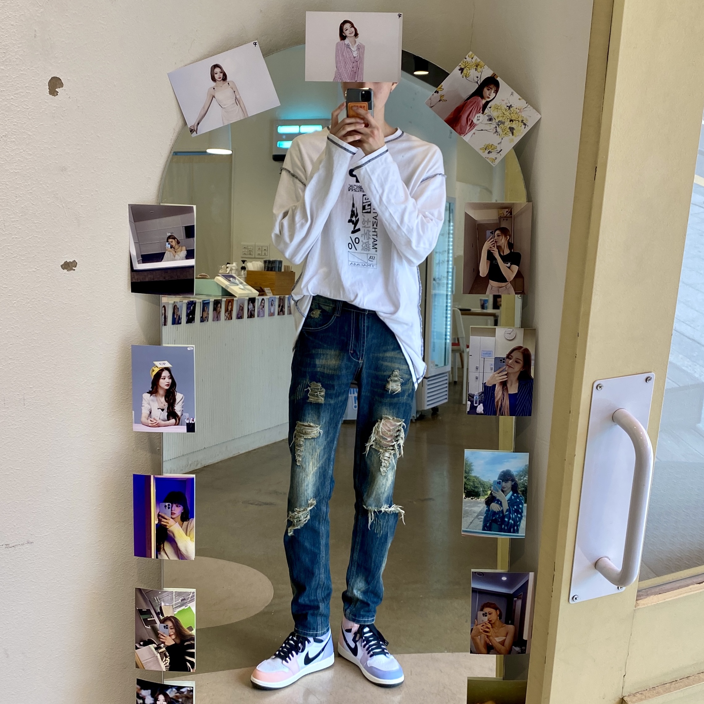 조던 1 레트로 하이 OG 멀티 컬러 착용 스타일