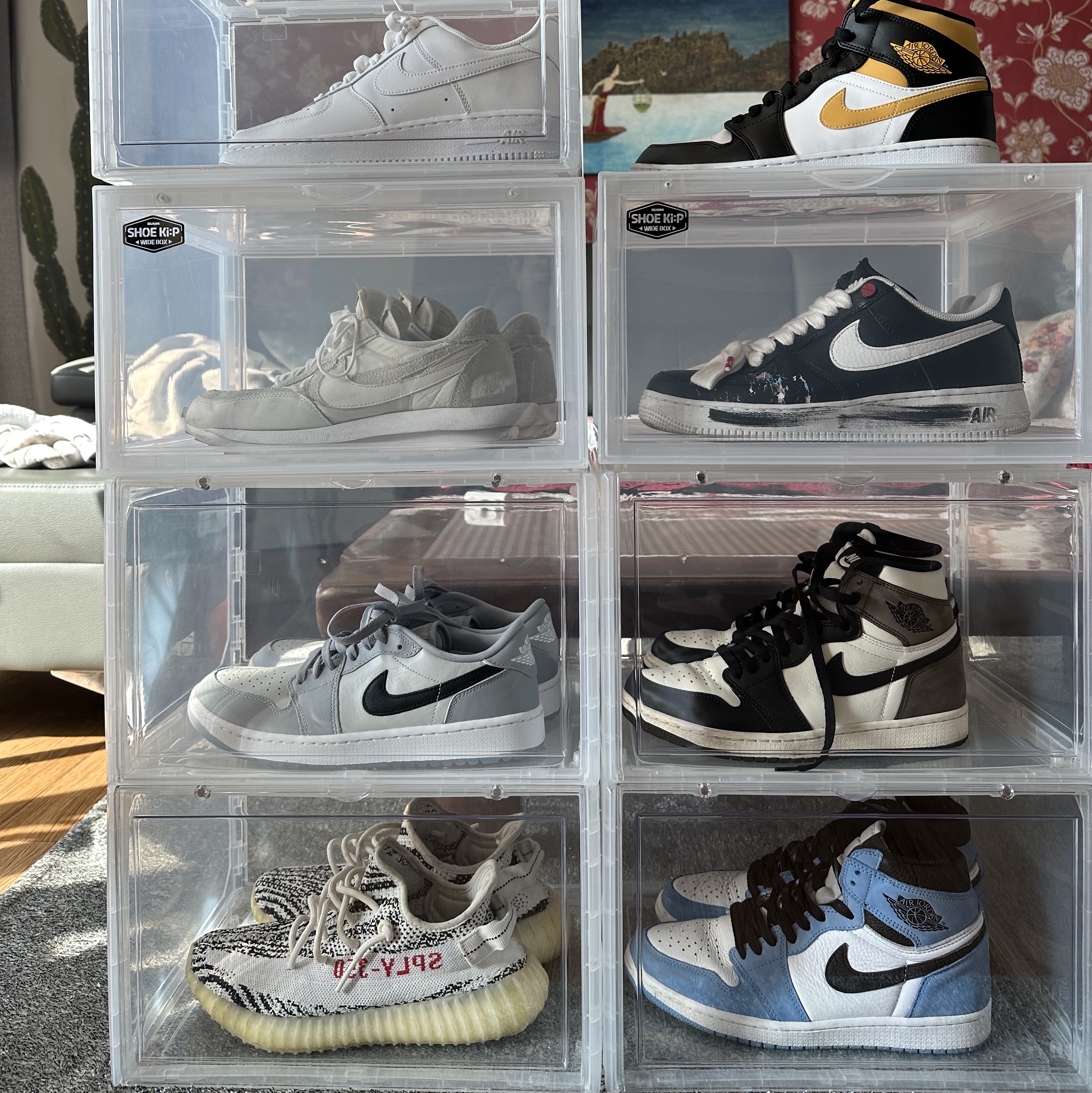 Nike x Peaceminusone Air Force 1 Low Para-Noise, Nike x Sacai LDWaffle White Nylon 착용 스타일