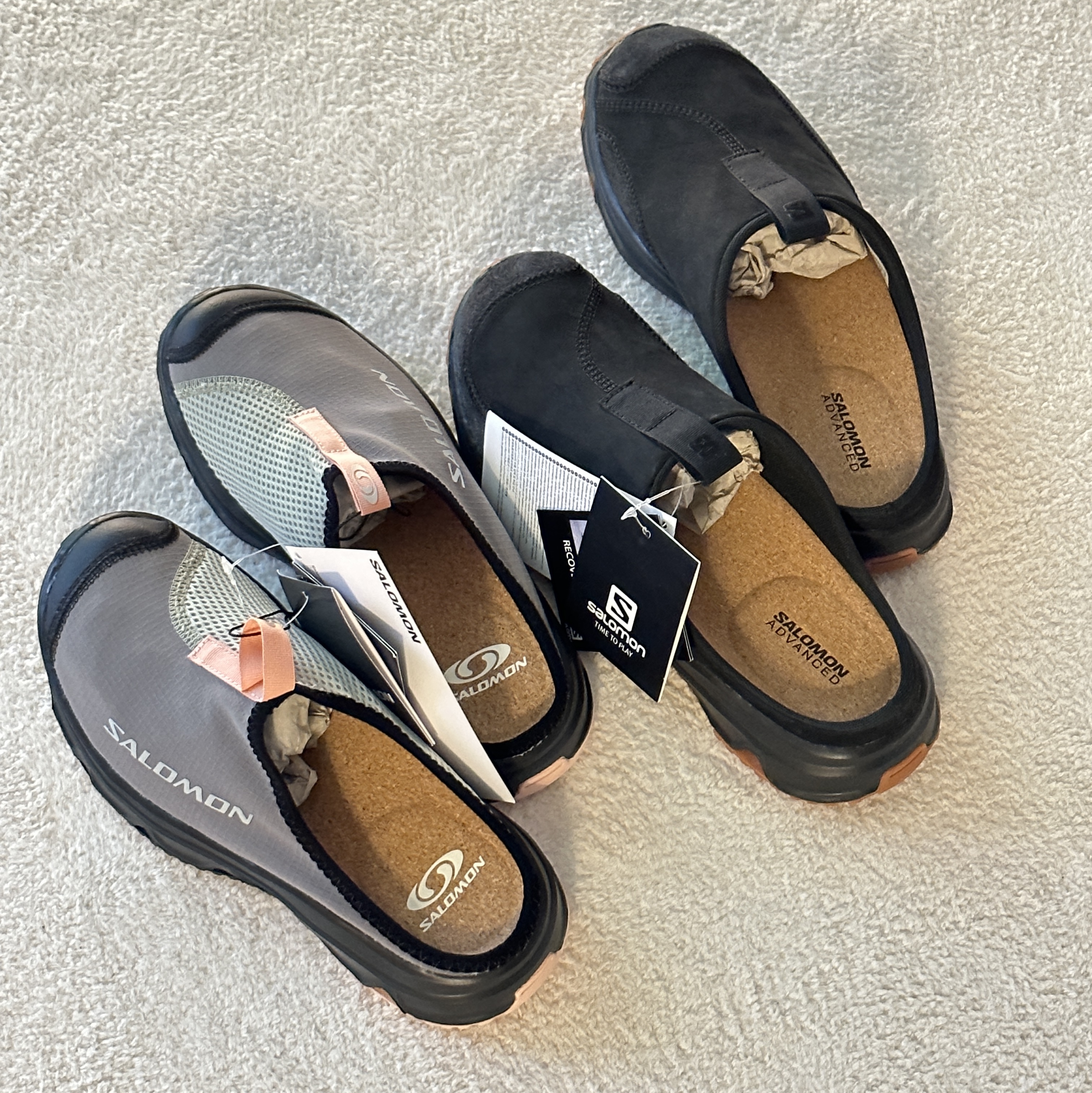 Salomon RX Slide 3.0 Pewter 착용 스타일