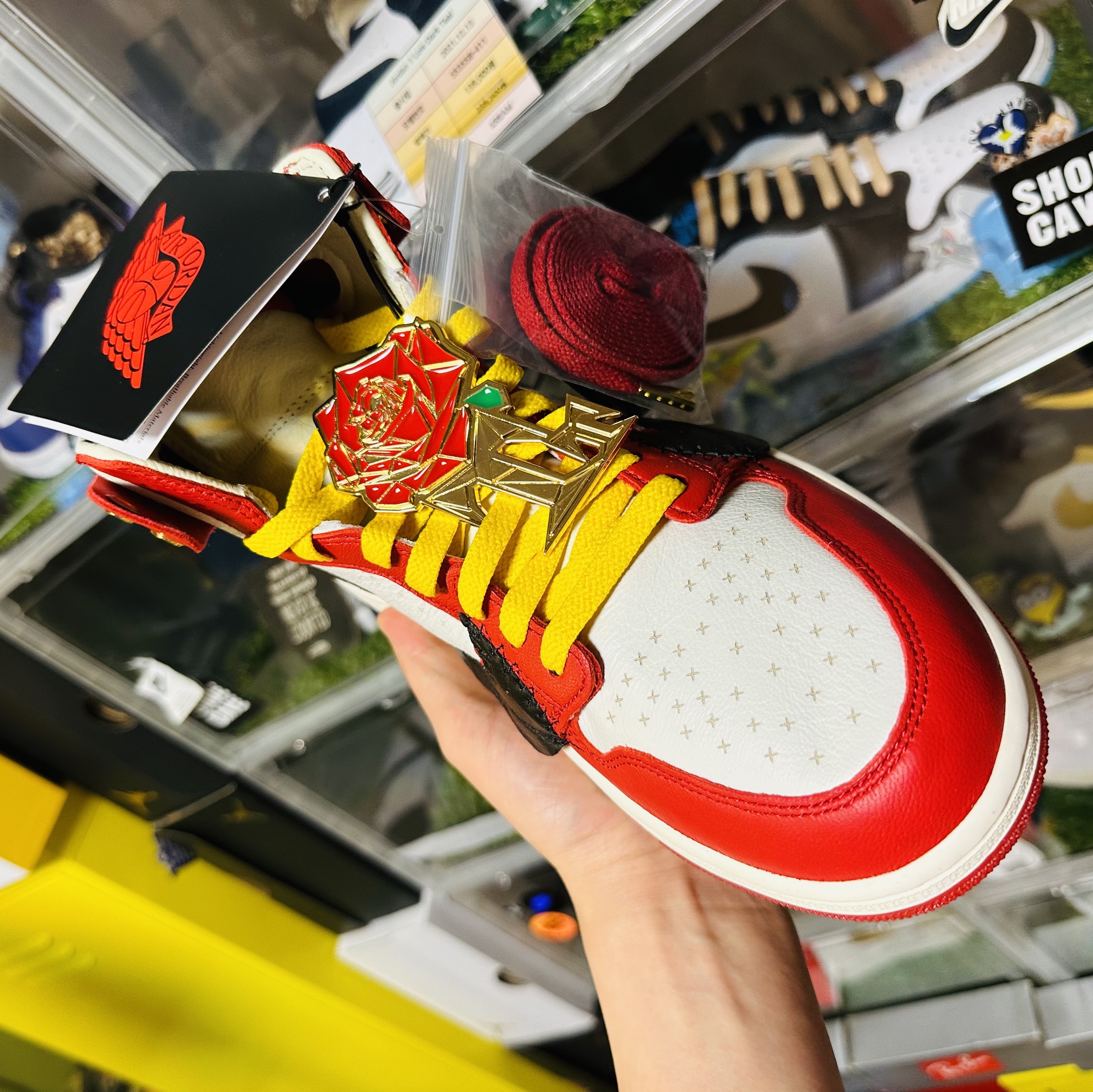 (W) Jordan 1 x Teyana Taylor Zoom CMFT 2 Gym Red 착용 스타일 - 4