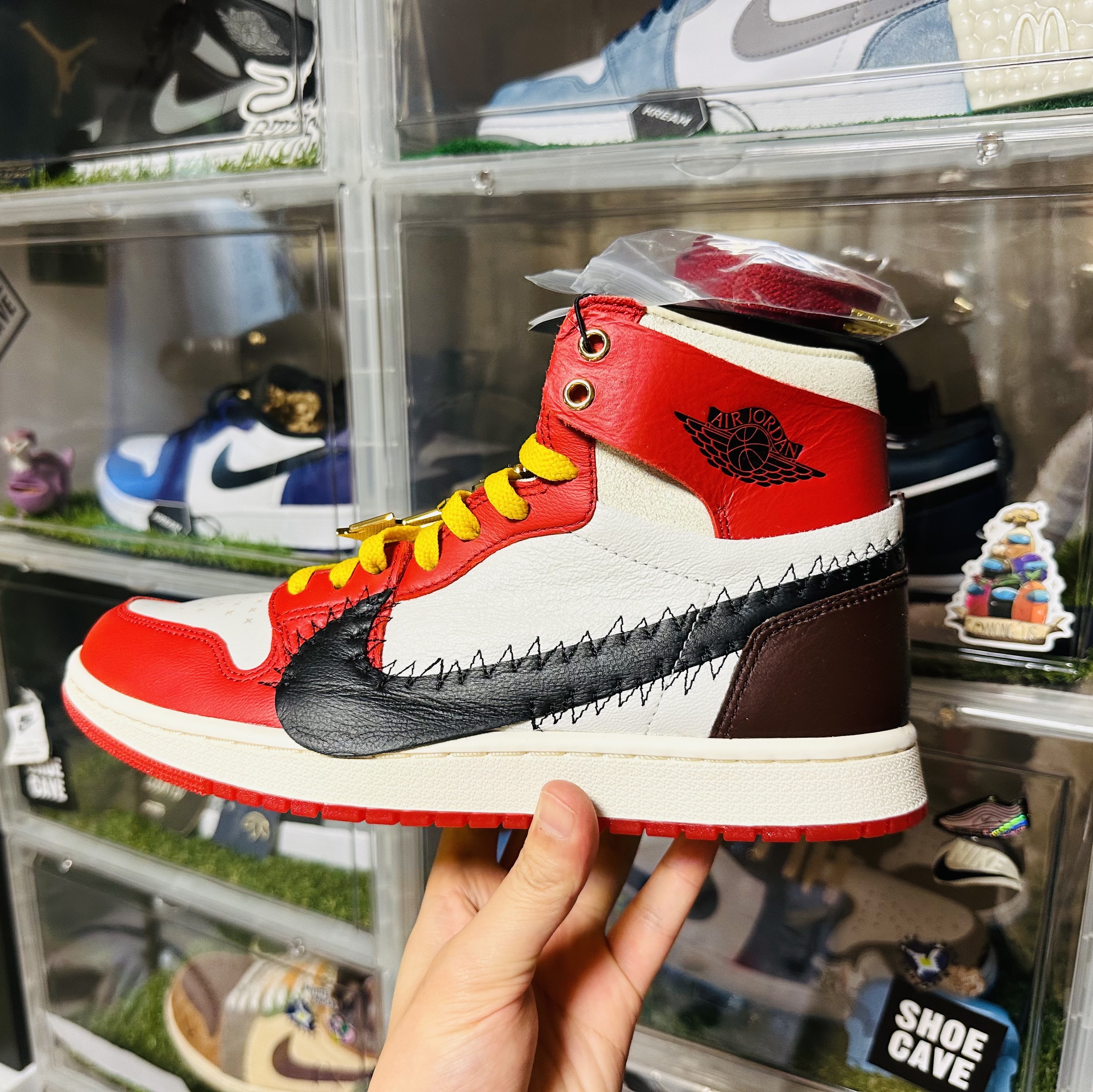 (W) Jordan 1 x Teyana Taylor Zoom CMFT 2 Gym Red 착용 스타일 - 2