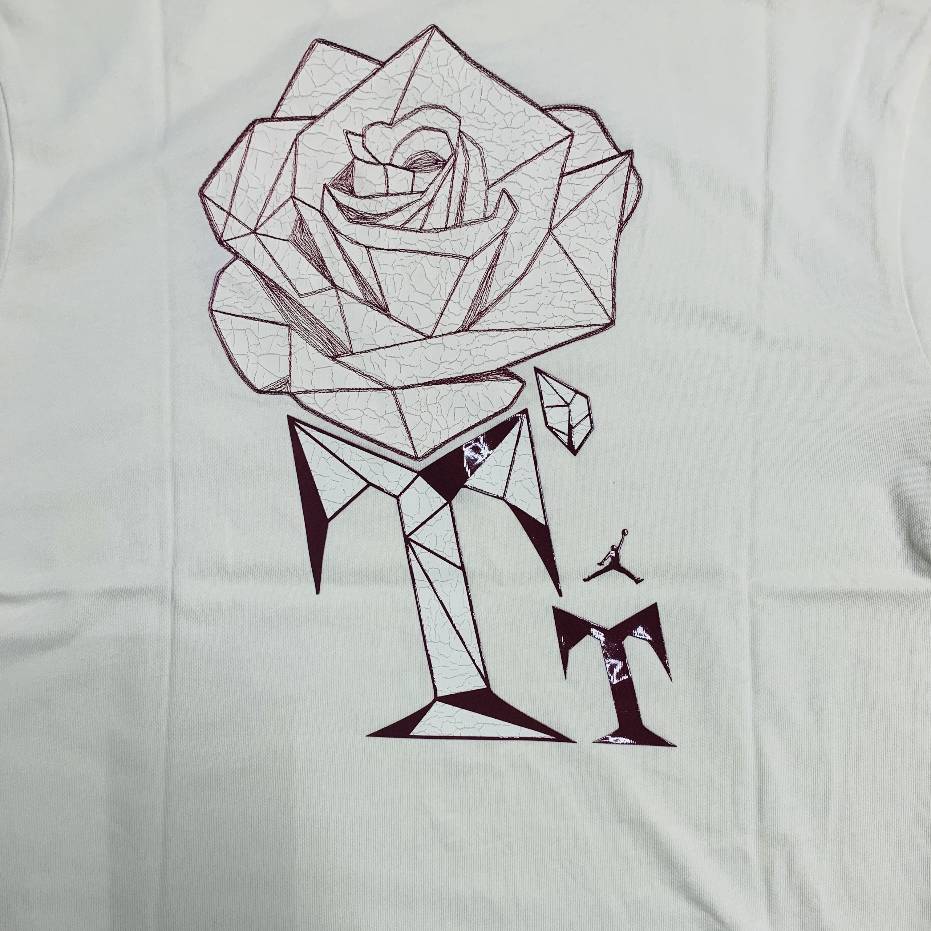 (W) Jordan x Teyana Taylor Vintage T-Shirt Coconut Milk - Asia 착용 스타일 - 1