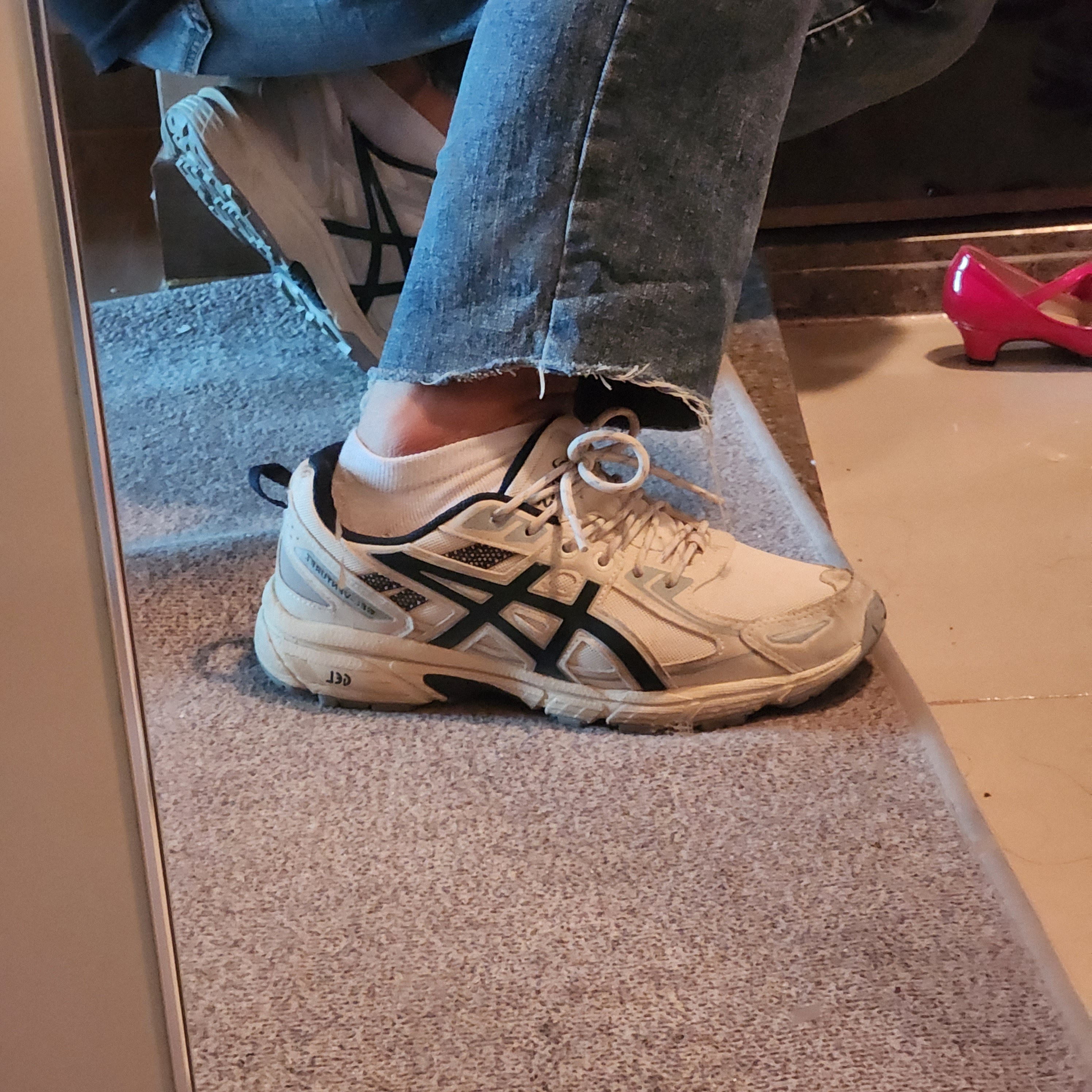 Asics Gel-Venture 6 SPS Birch French Blue 착용 스타일