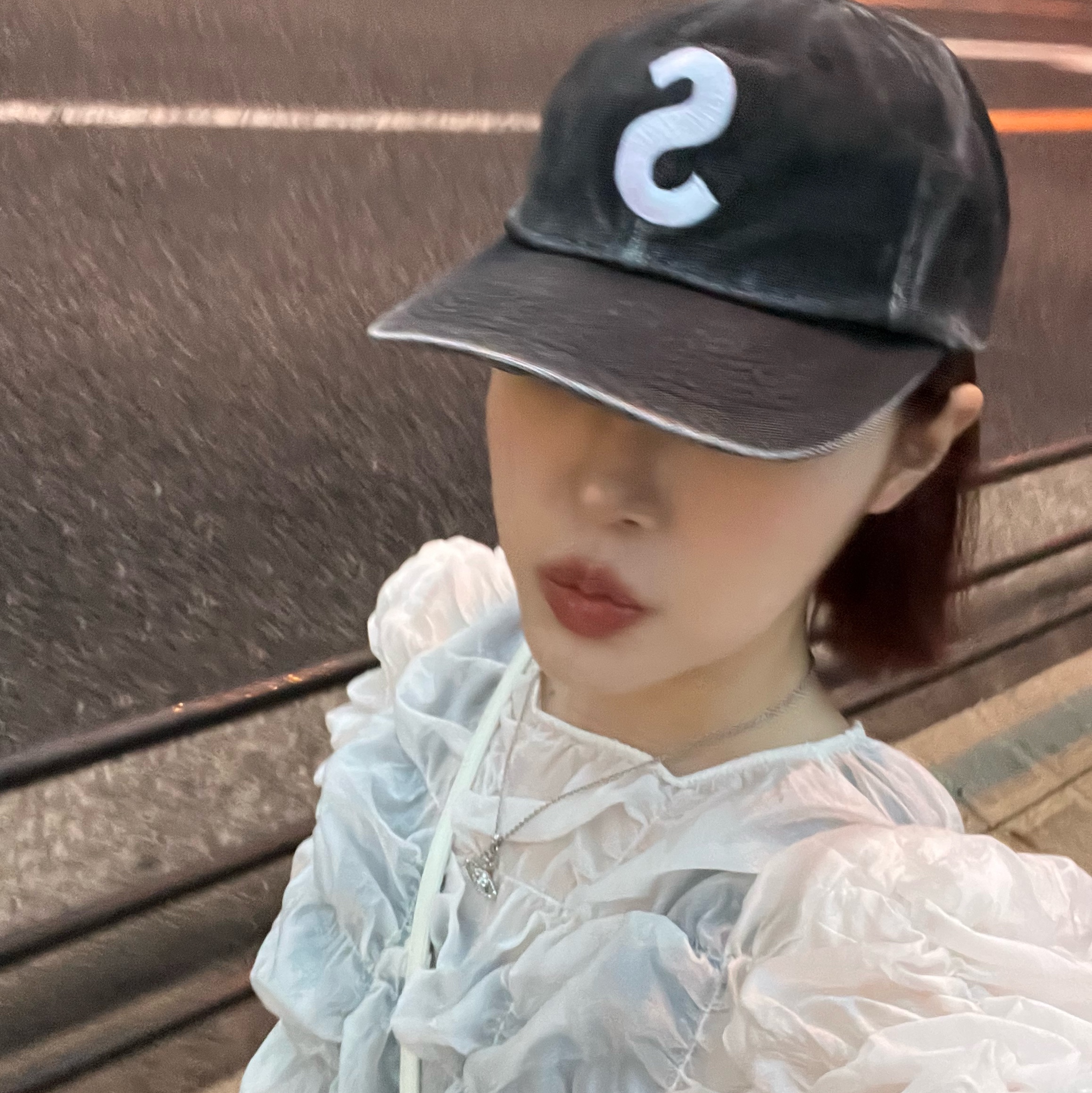 슈프림 피그먼트 캔버스 S 로고 6-패널 캡 블랙 - 23SS 착용 스타일 - 4