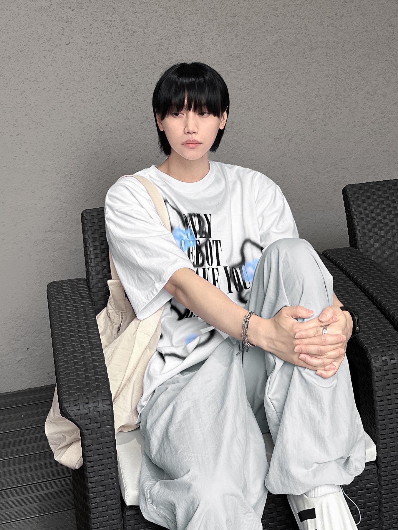 Adidas Adifom Superstar Core White 착용 스타일 - 3