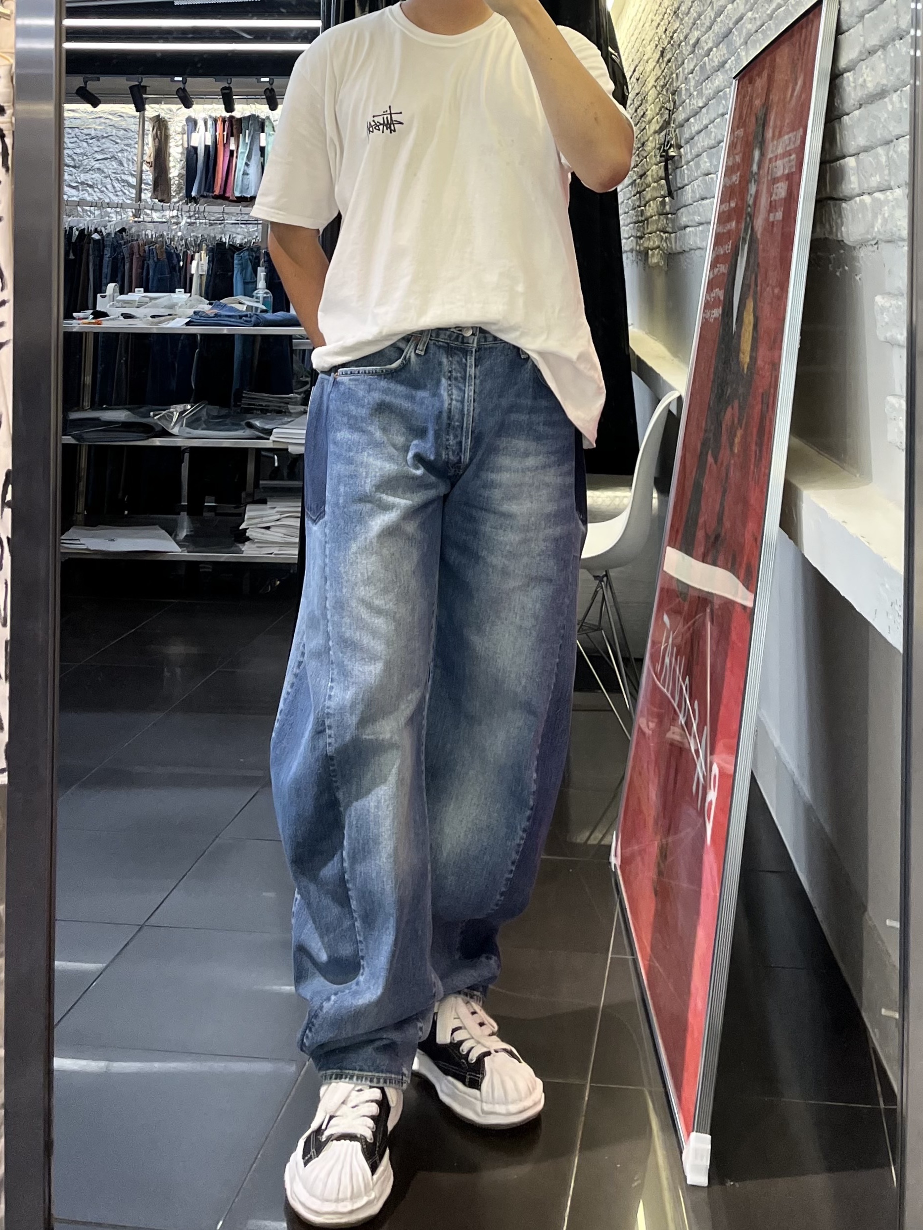 Maison Mihara Yasuhiro Blakey OG Sole Canvas Low-top Sneakers Black White, Maison Mihara Yasuhiro Blakey OG Sole Canvas Low-top Sneakers Black 착용 스타일