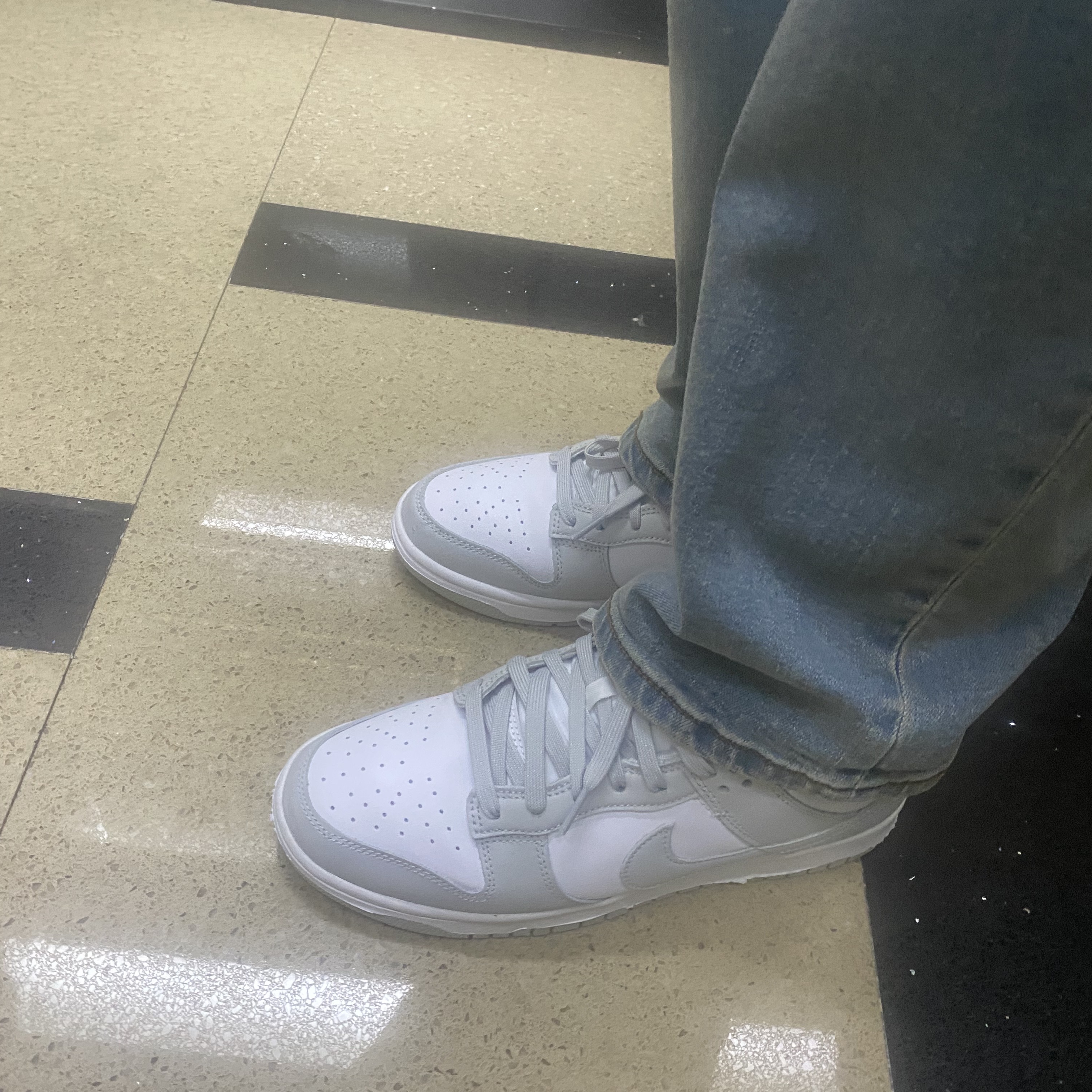 Nike Dunk Low Retro Grey Fog 착용 스타일 - 2