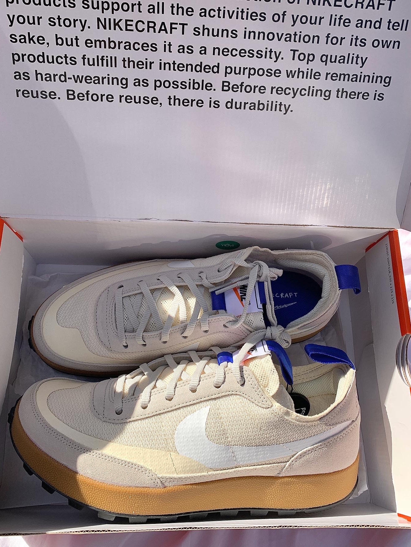 Nike x Tom Sachs General Purpose Shoe Light Cream 착용 스타일 - 1