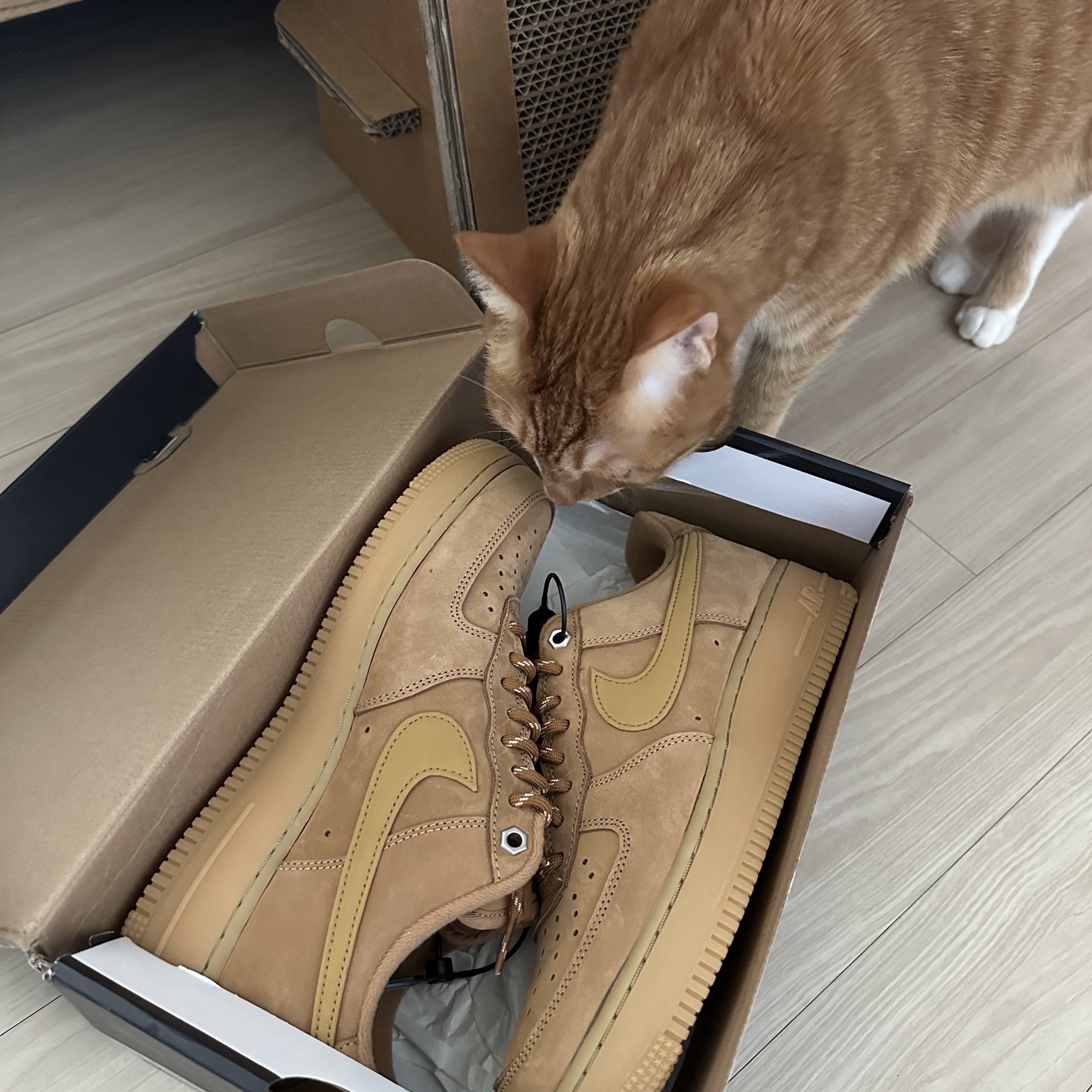 Nike Air Force 1 '07 WB Flax 착용 스타일