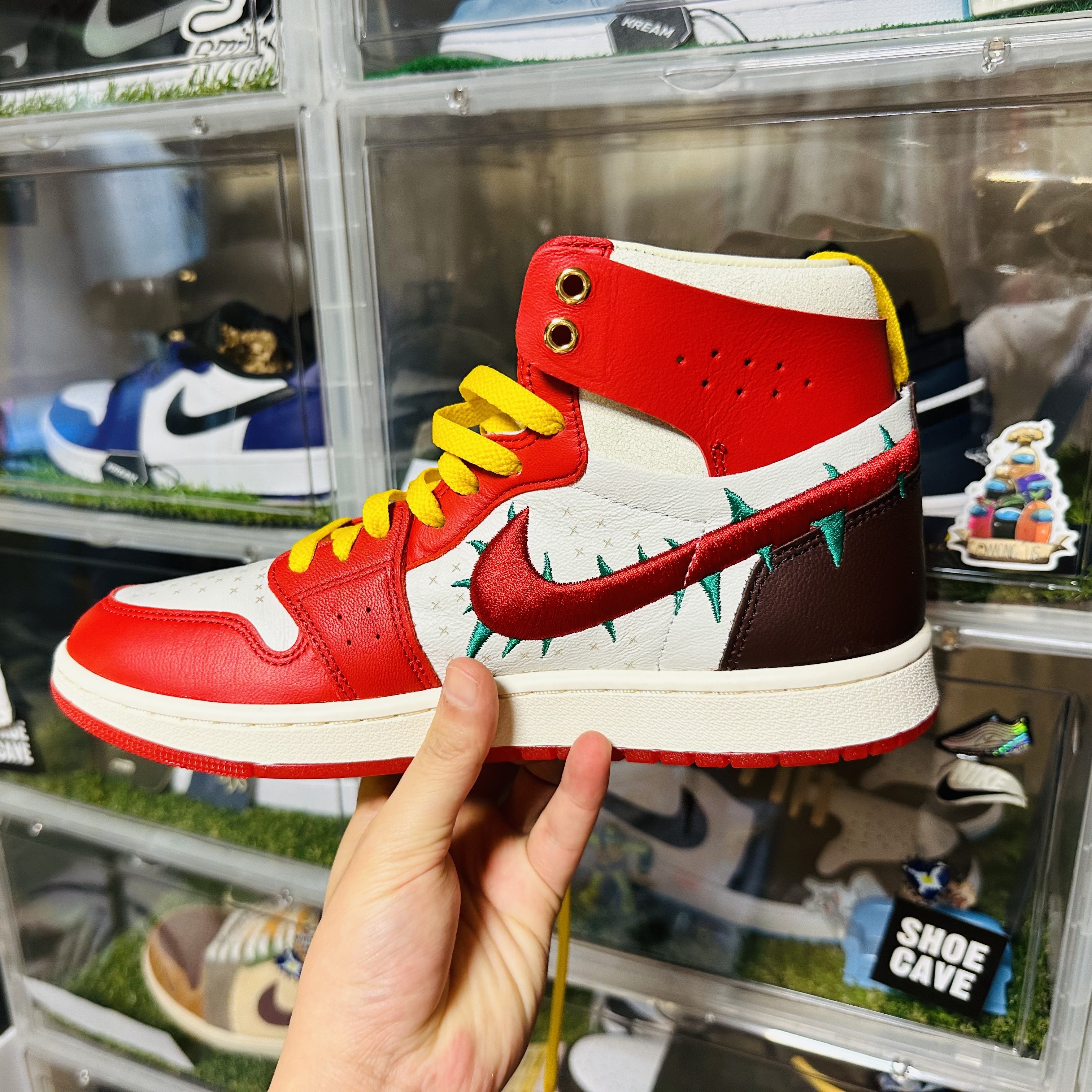 (W) Jordan 1 x Teyana Taylor Zoom CMFT 2 Gym Red 착용 스타일 - 3