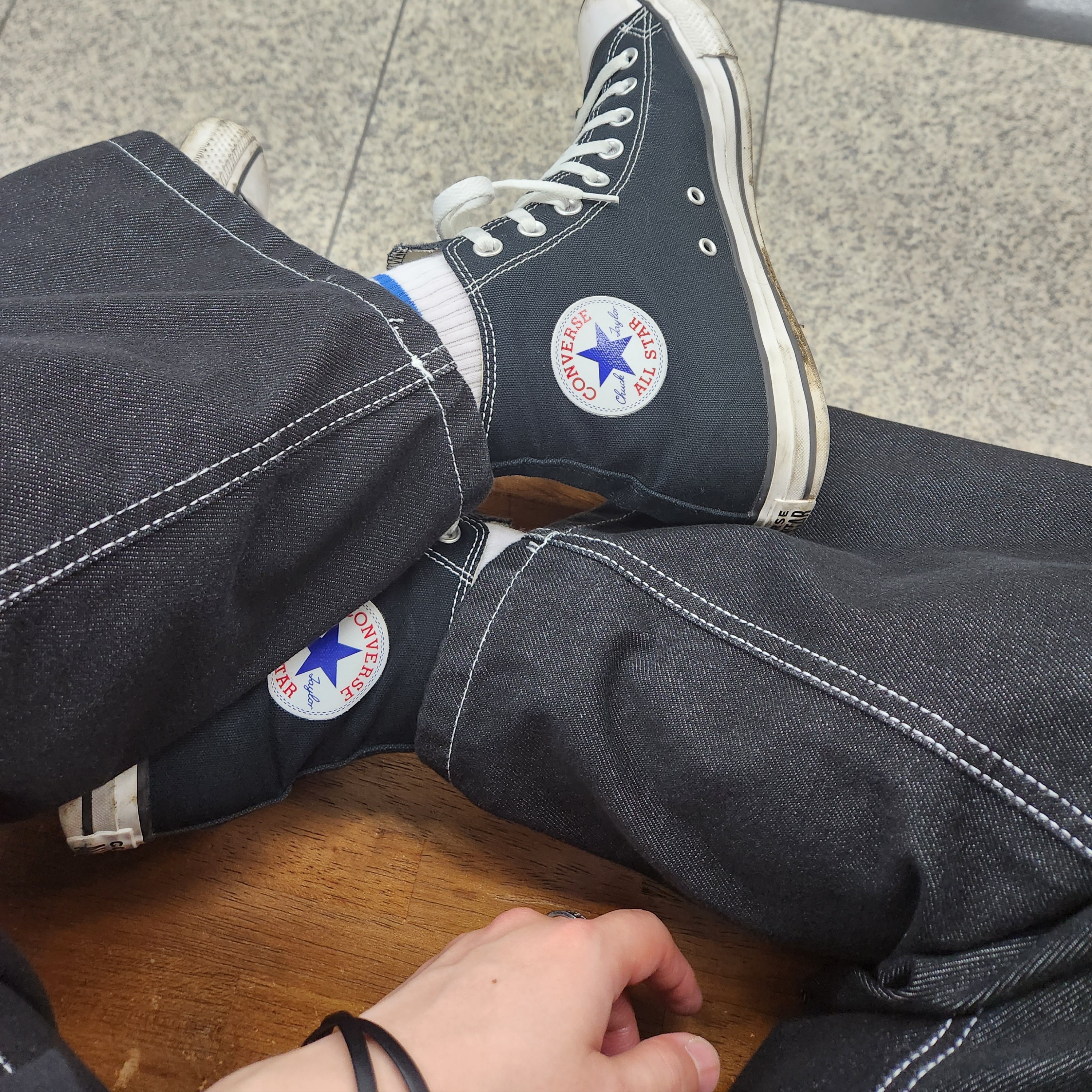 Converse Chuck Taylor All Star Hi Black 착용 스타일