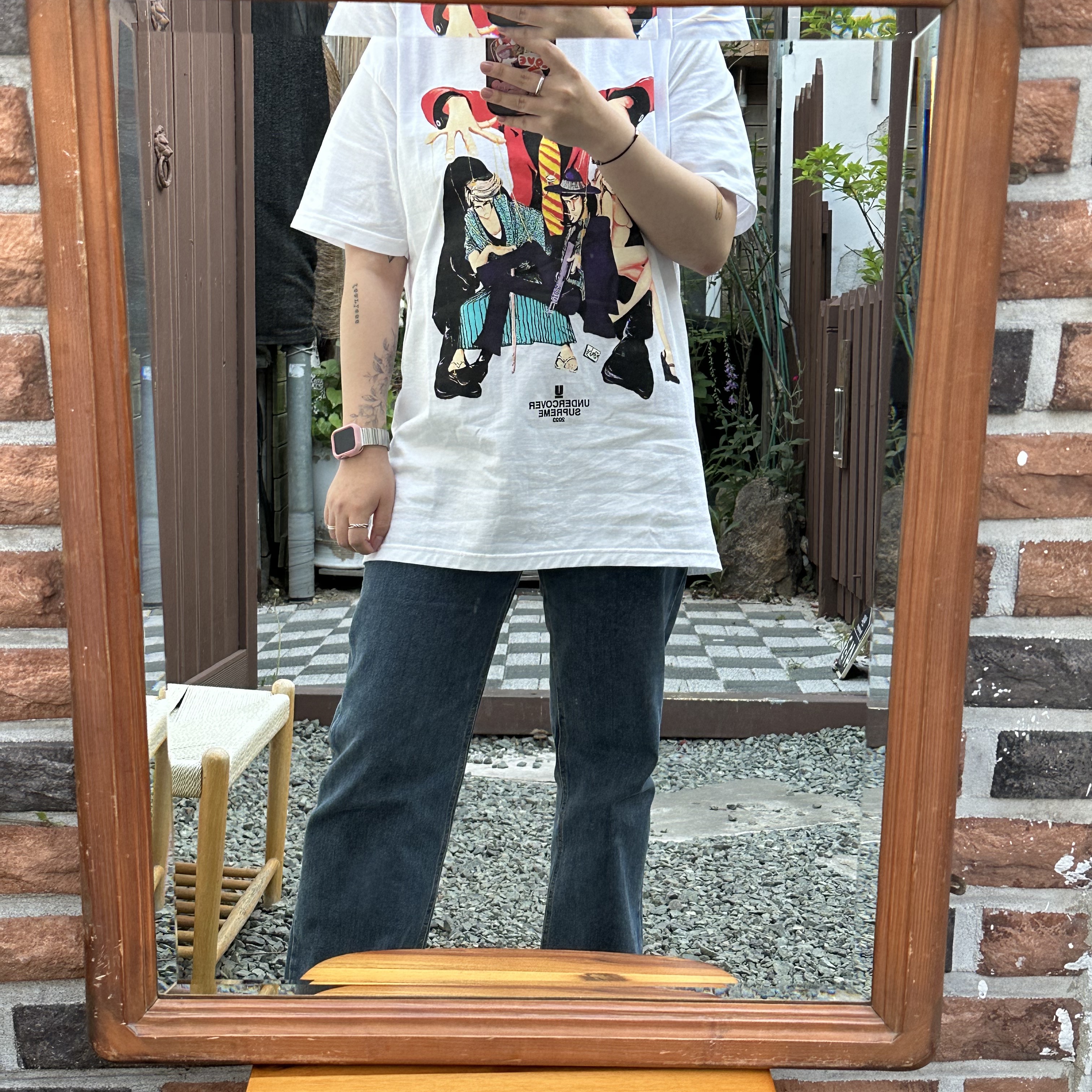 Supreme x Undercover Lupin T-Shirt White - 23SS 착용 스타일