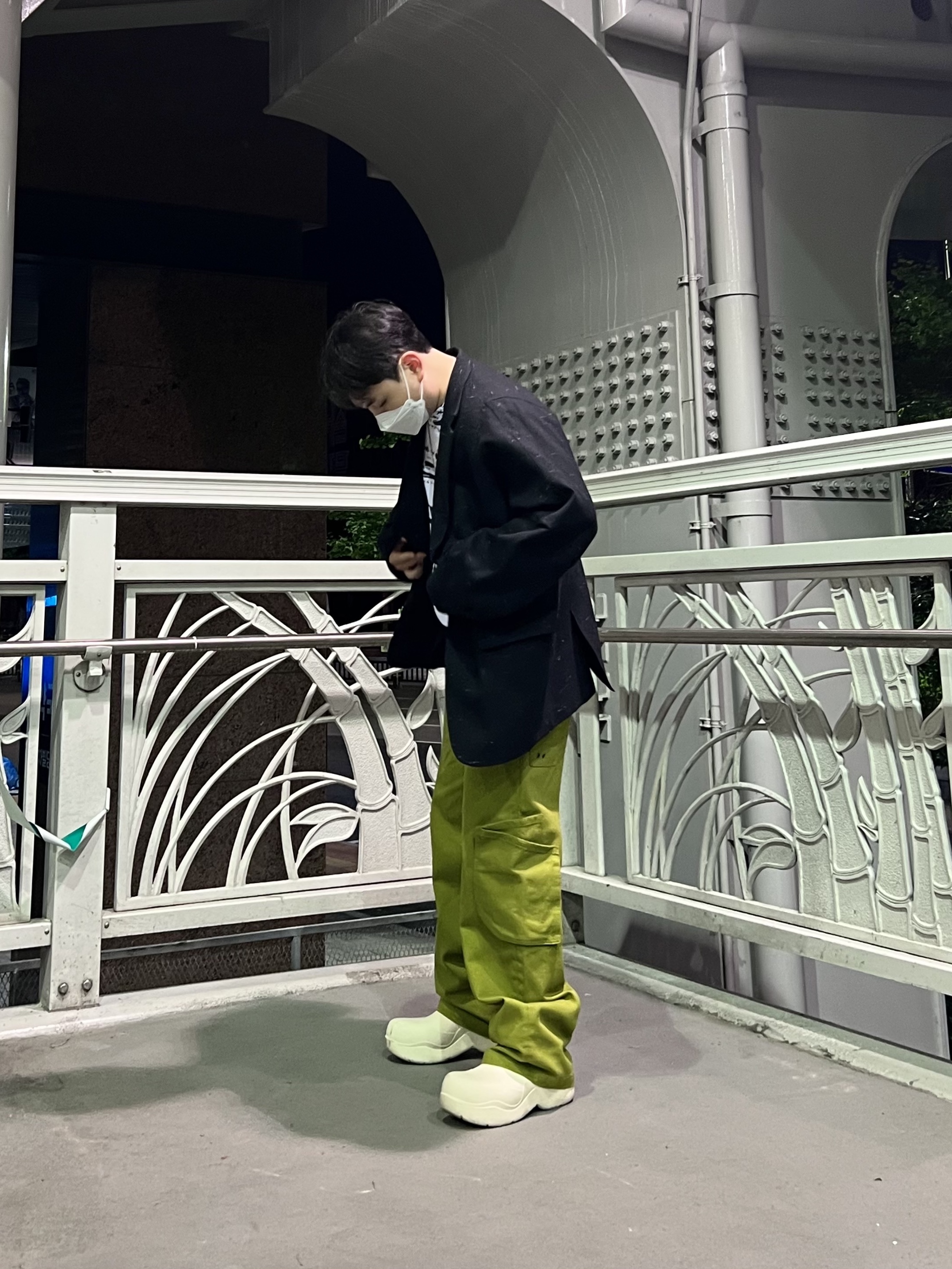 Bottega Veneta Puddle Lace-Up Ankle Boots Sea Salt 착용 스타일