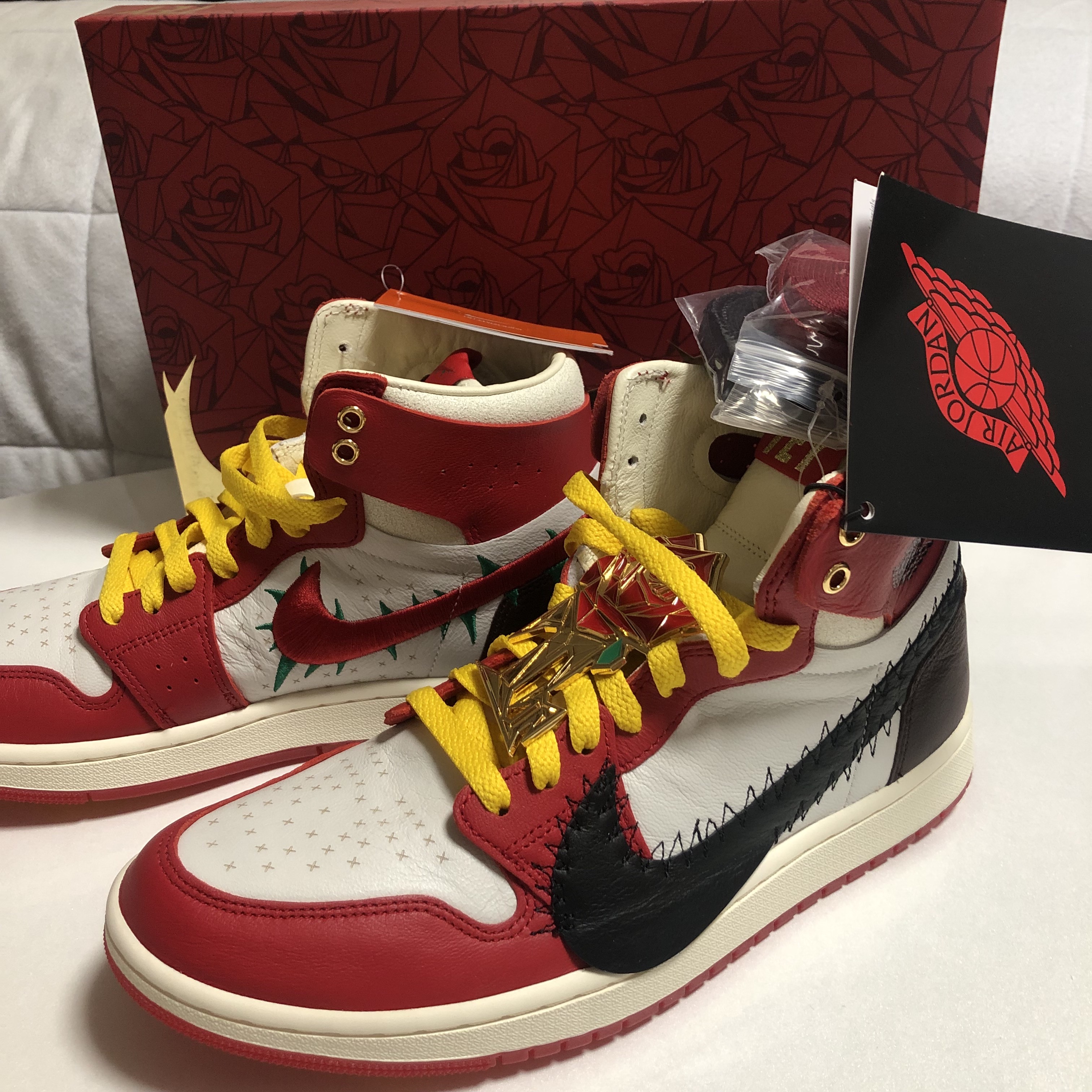 (W) Jordan 1 x Teyana Taylor Zoom CMFT 2 Gym Red 착용 스타일