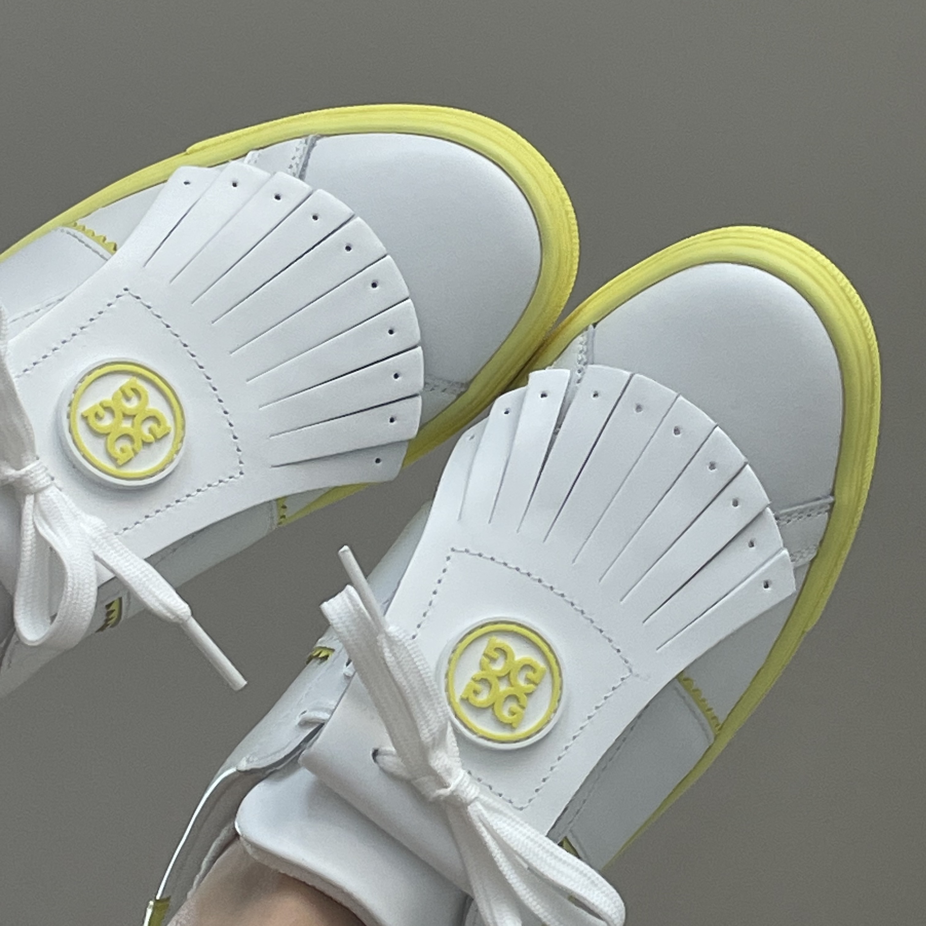 (W) G/Fore Contrast Accent Kiltie Durf Golf Shoes Solar 착용 스타일