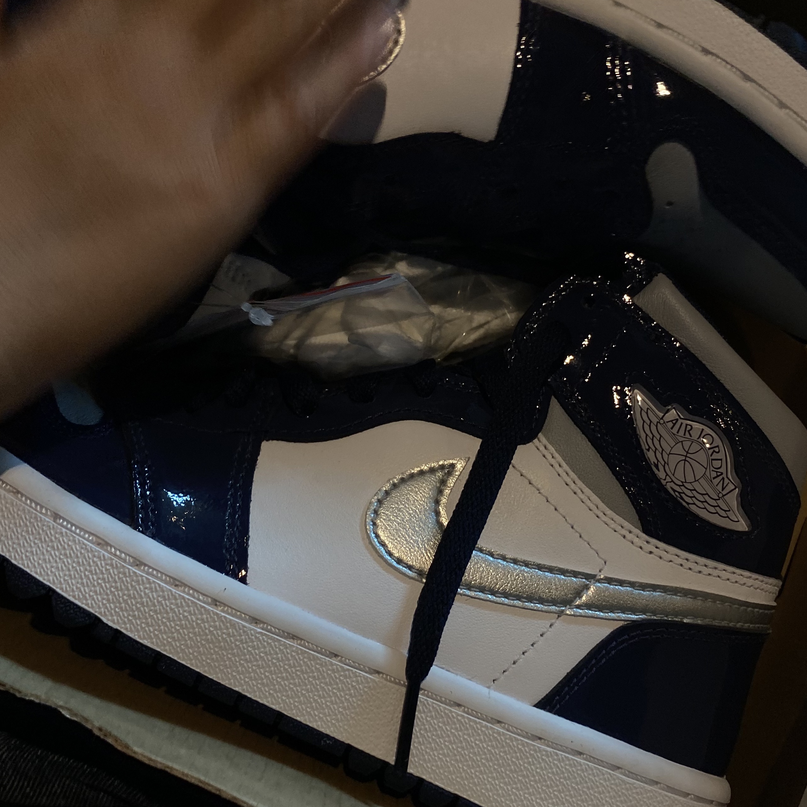 Jordan 1 High Golf Midnight Navy 착용 스타일 - 2