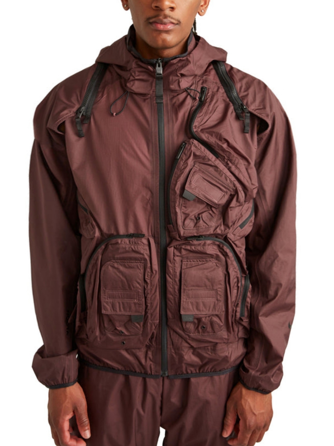Nike x Drake Nocta NRG LR Track Jacket Dark Wine (DR2618-646) 착용 스타일