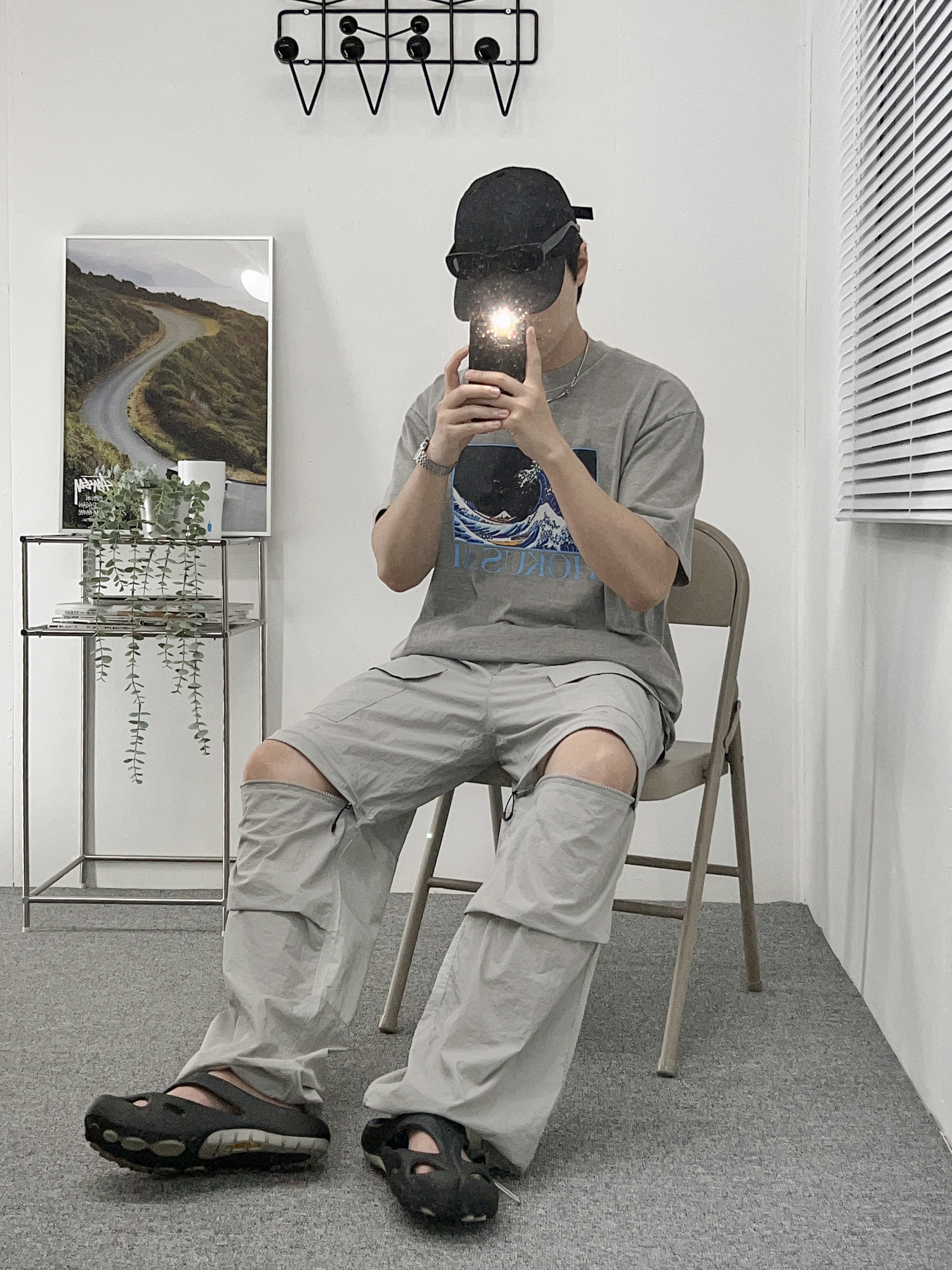 Keen Shanti Black Dawn Blue 착용 스타일 - 1