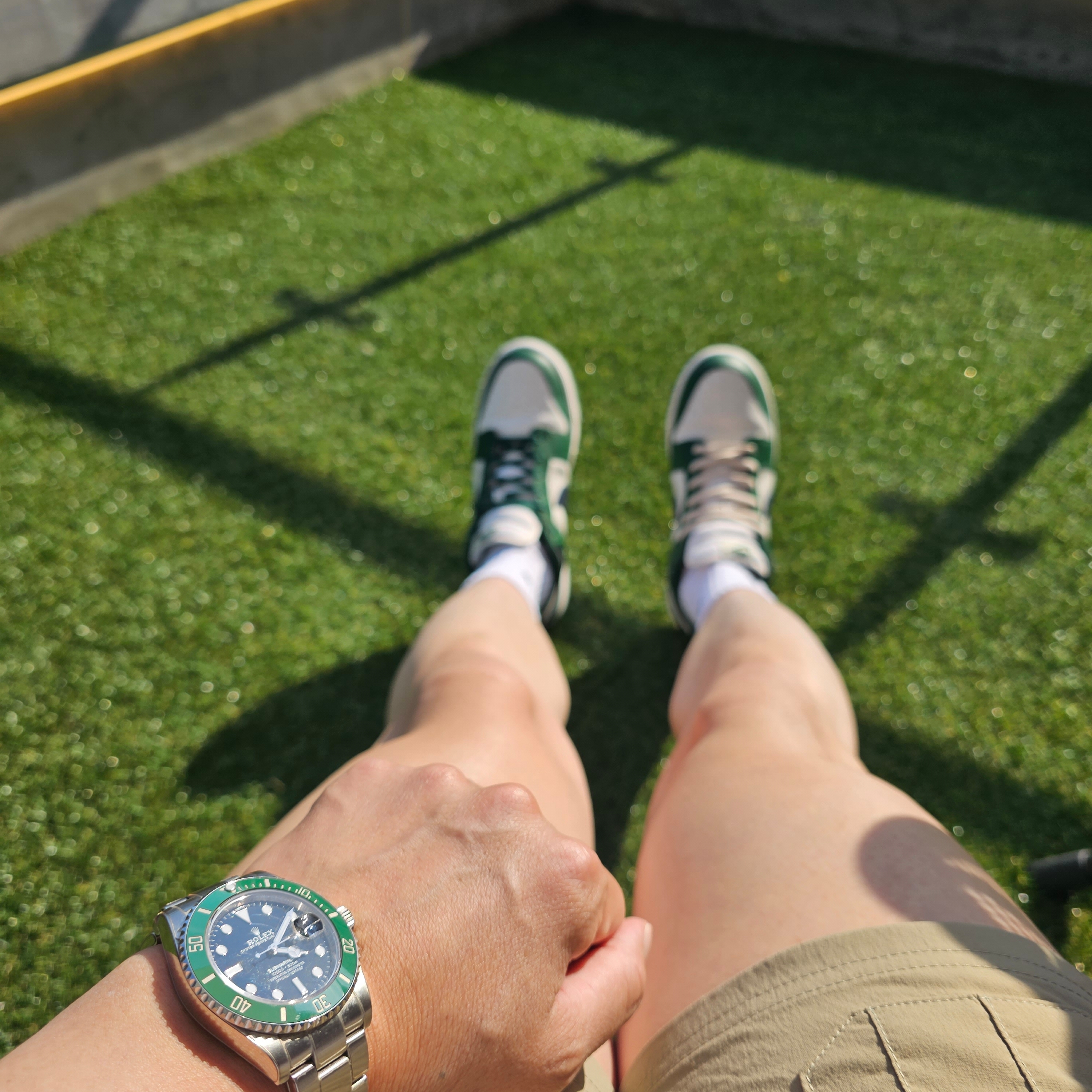 (W) Nike Dunk Low Gorge Green 착용 스타일