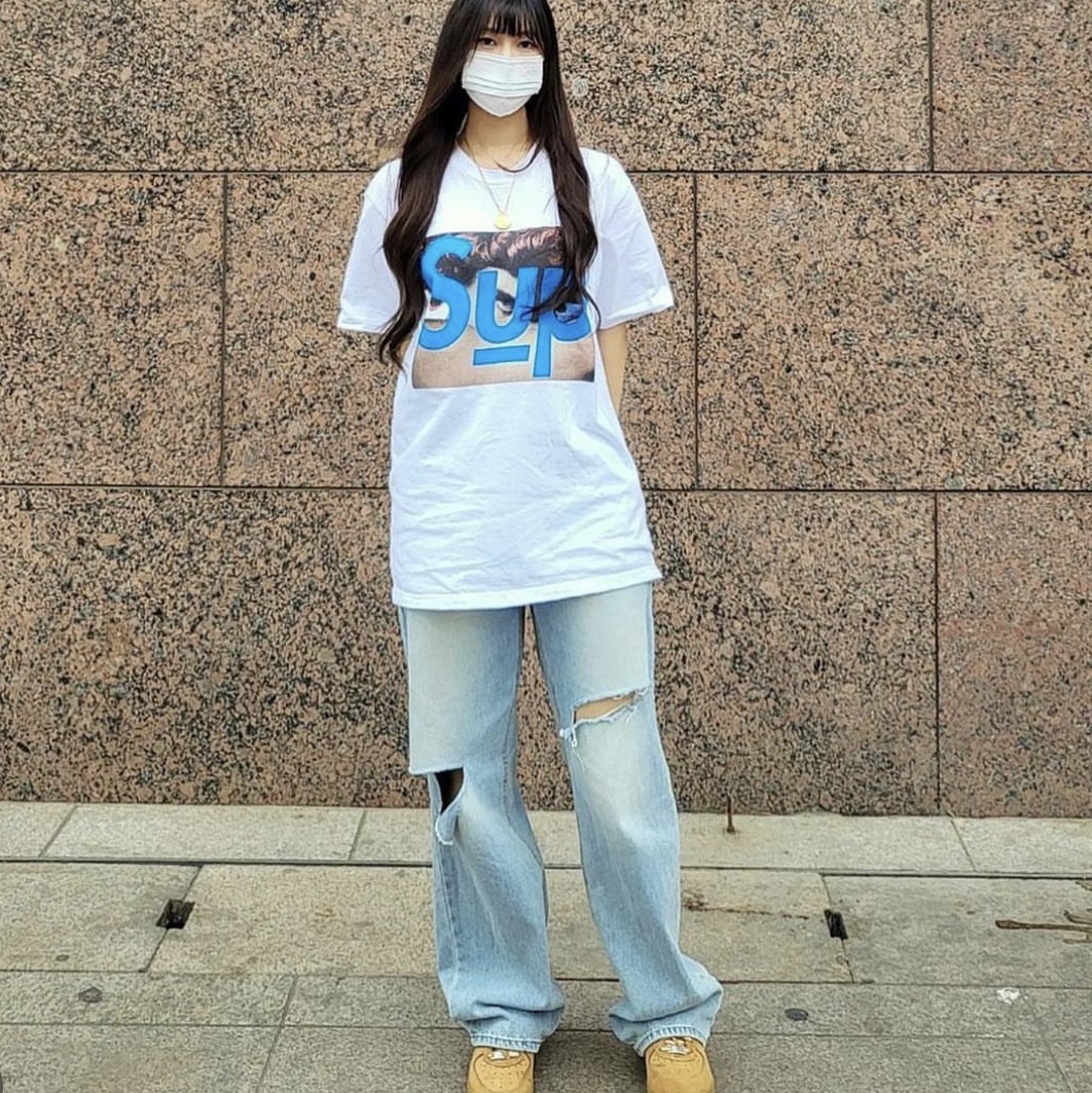 Supreme x Undercover Face T-Shirt White - 23SS 착용 스타일