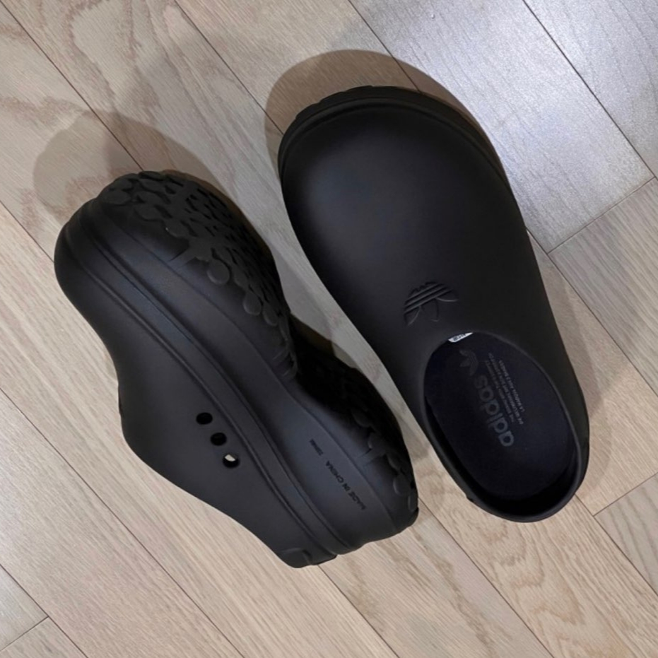 (W) Adidas Adifom Stan Smith Mule Core Black 착용 스타일 - 4