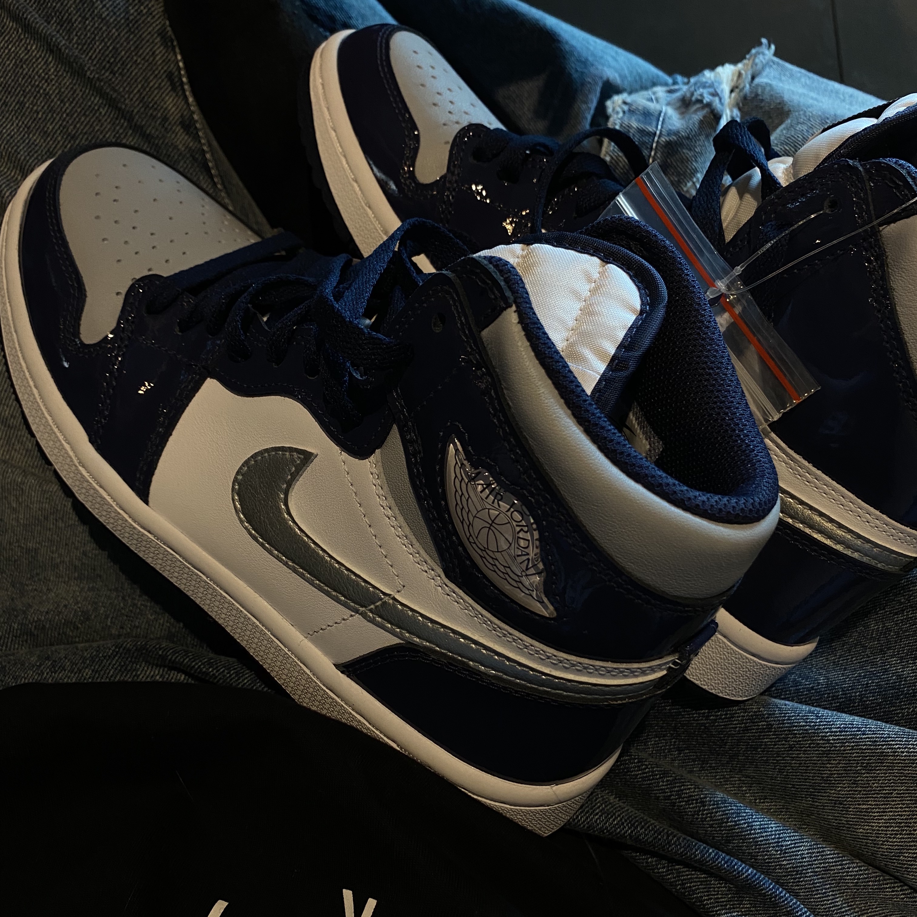 Jordan 1 High Golf Midnight Navy 착용 스타일 - 1