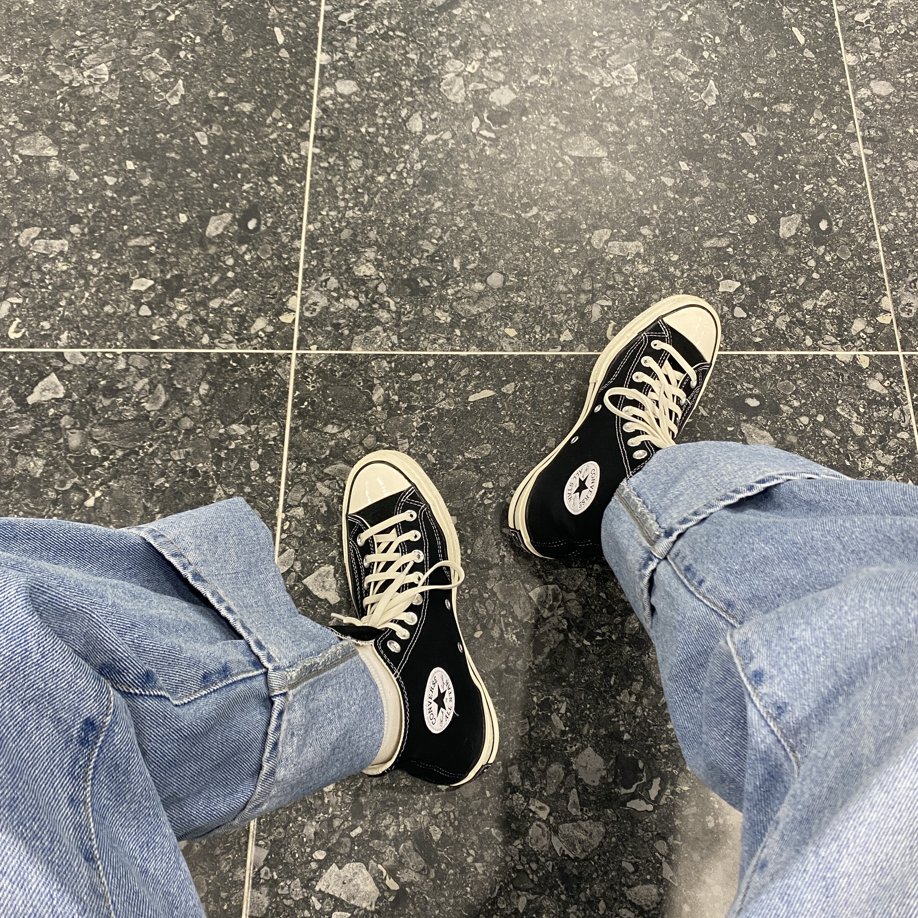 Converse Chuck 70 Hi Black 착용 스타일