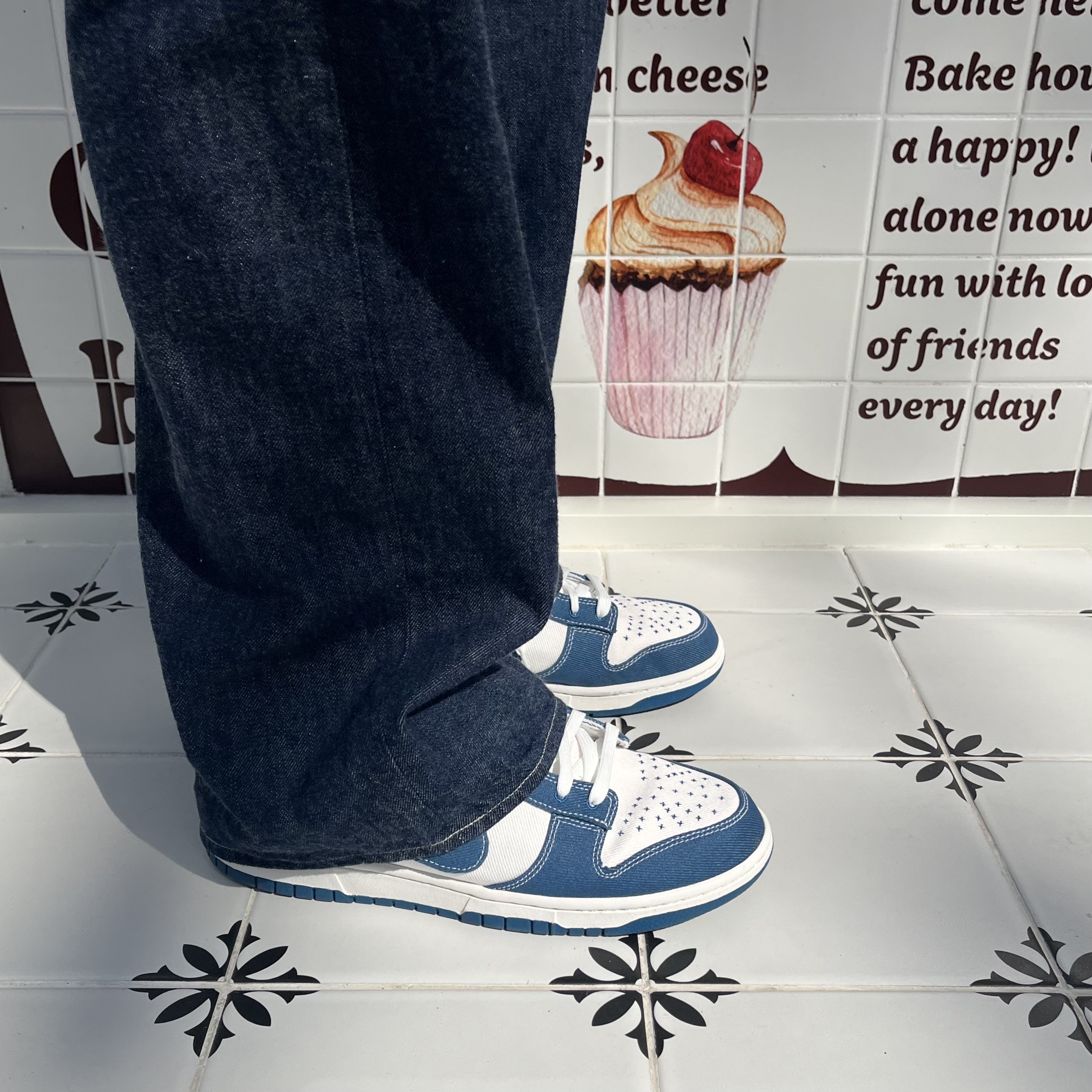Nike Dunk Low Retro SE Industrial Blue 착용 스타일