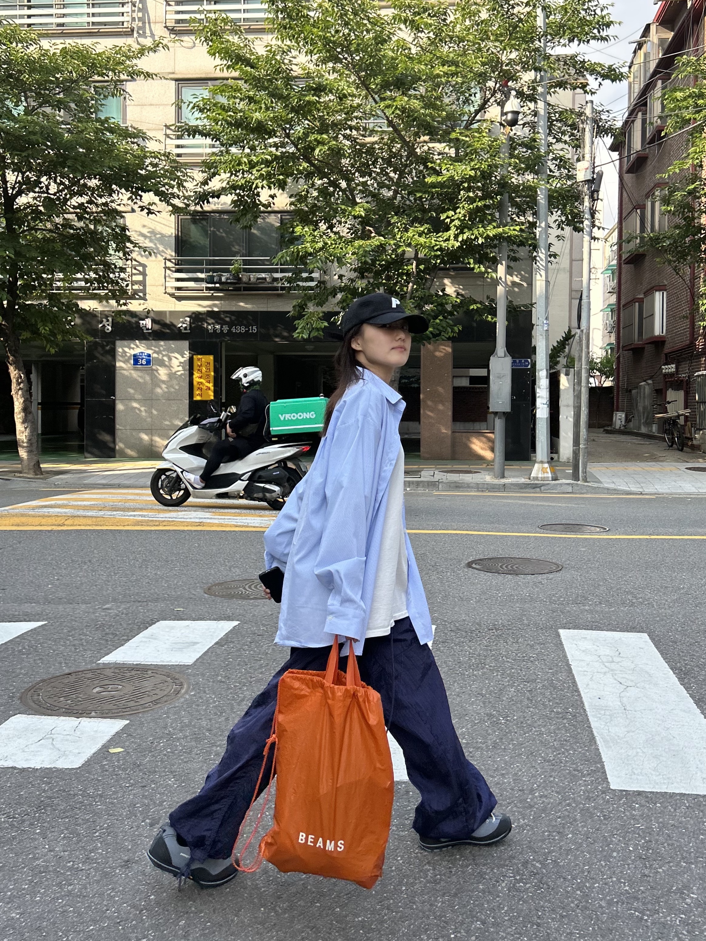 Palace Gore-Tex P 6-Panel Black Denim - 23SS 착용 스타일